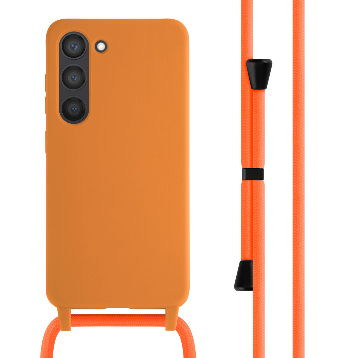 imoshion SilikonHülle mit Band für das Samsung Galaxy S23 - Orange
