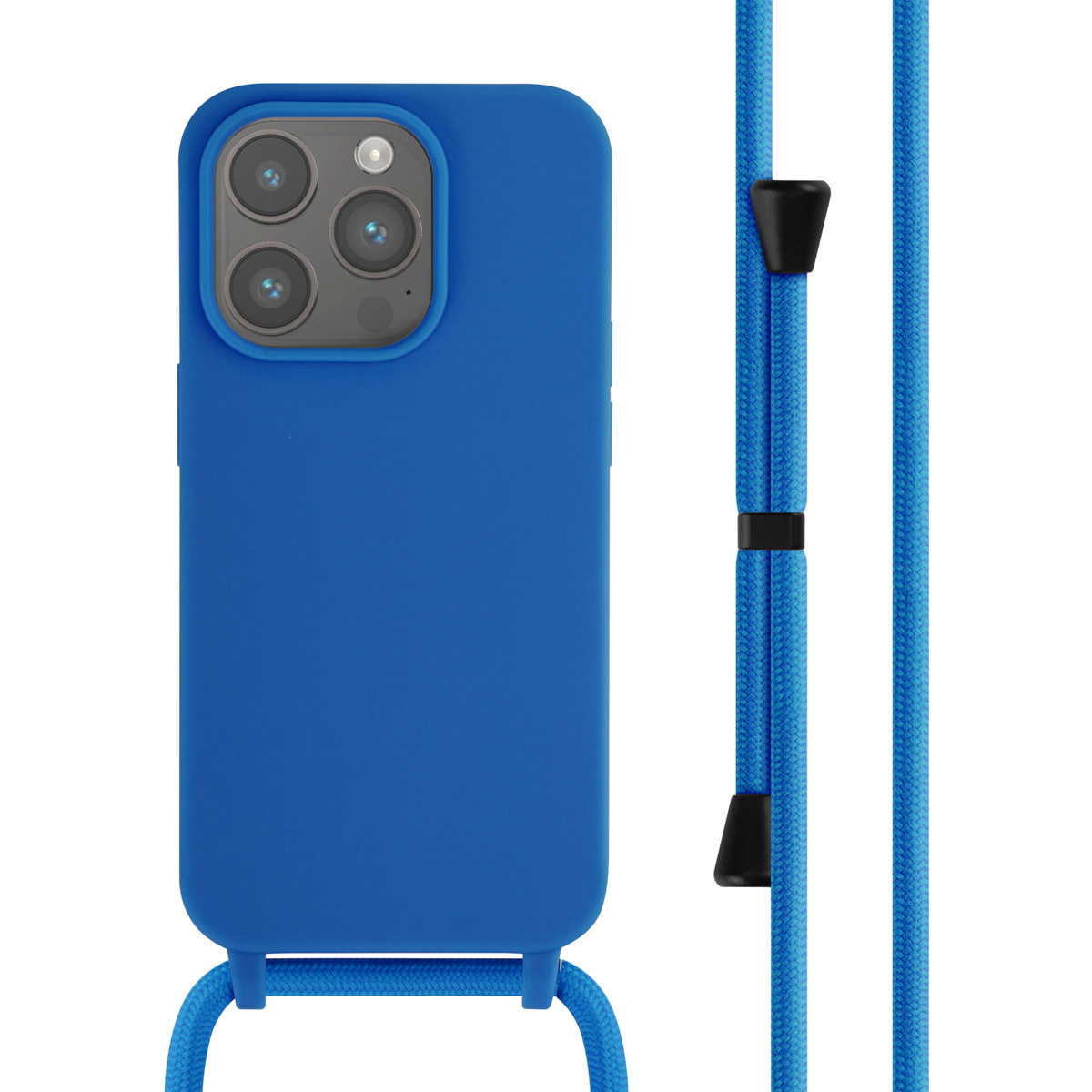 imoshion SilikonHülle mit Band für das Apple iPhone 14 Pro - Blau