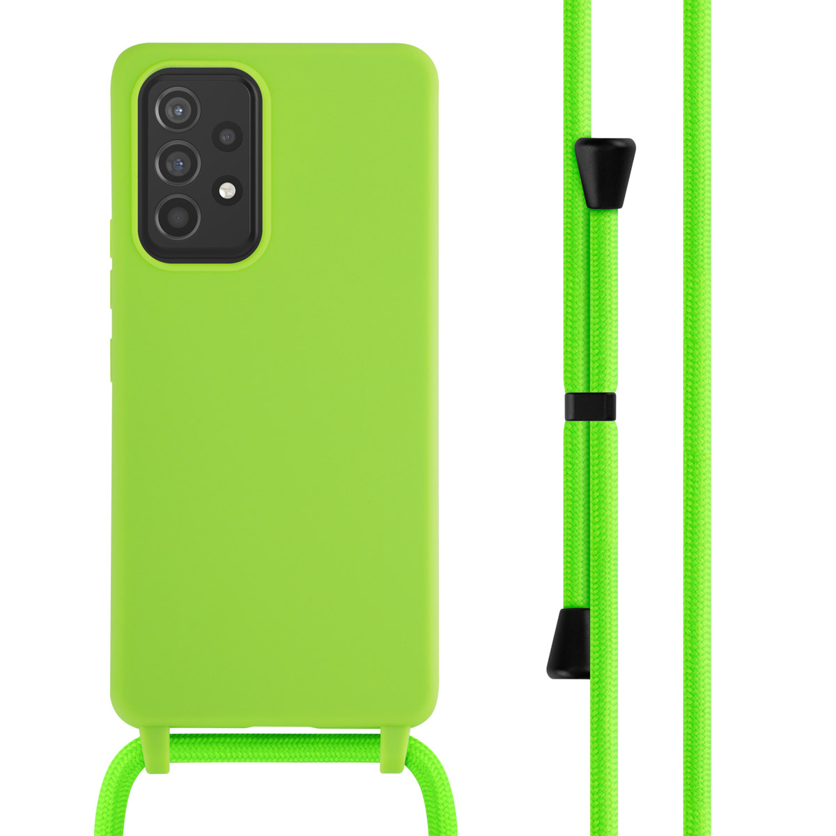 imoshion SilikonHülle mit Band für das Samsung Galaxy A53 - Fluor Groen