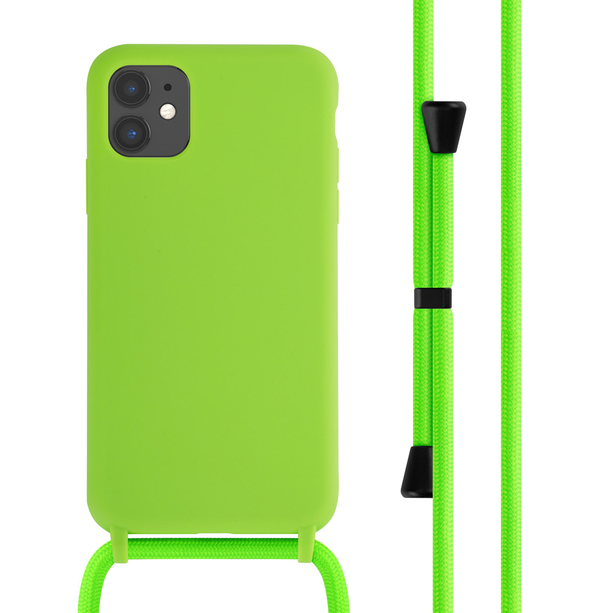imoshion SilikonHülle mit Band für das Apple iPhone 11 - Fluor Groen