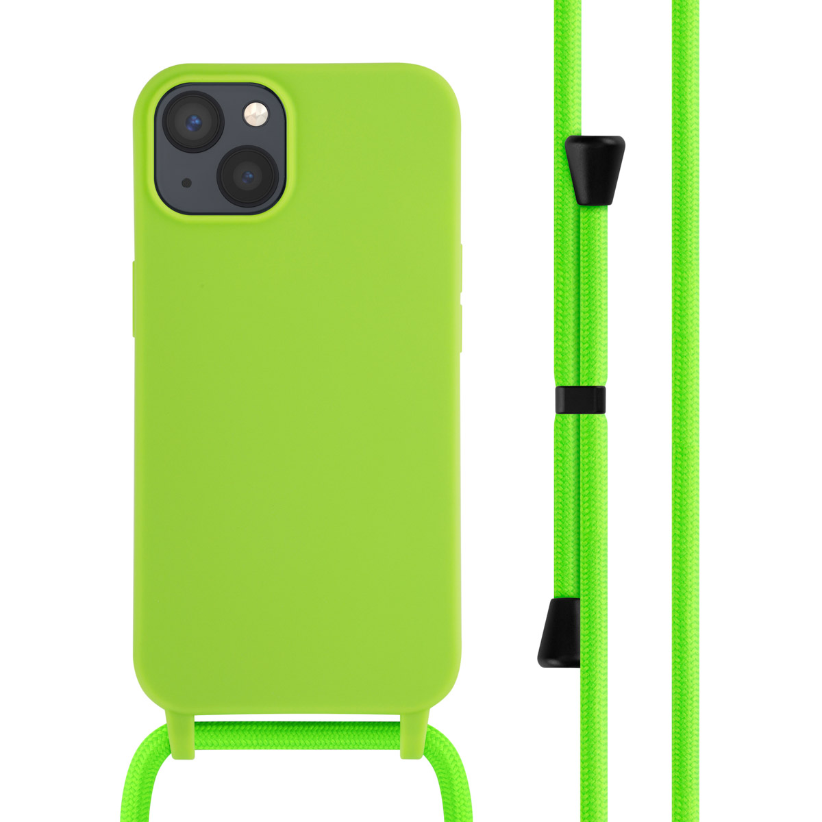 imoshion SilikonHülle mit Band für das Apple iPhone 13 - Fluor Groen