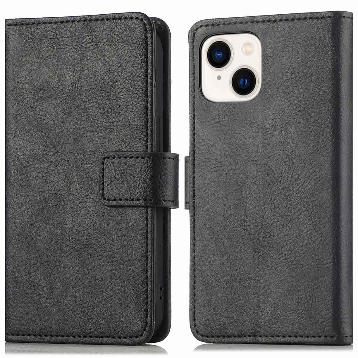 imoshion Luxuriöse Klapphülle für das Apple iPhone 15 - Schwarz