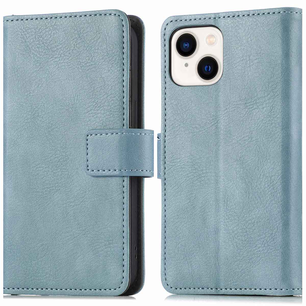 imoshion Luxuriöse Klapphülle für das Apple iPhone 15 Plus - Hellblau