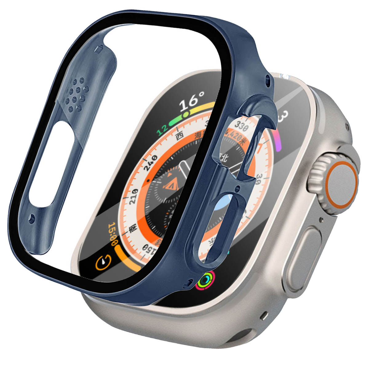 imoshion Full Cover Hard Case für das Apple Watch Ultra / Ultra 2 / Ultra 3 - 49 mm - Dunkelblau