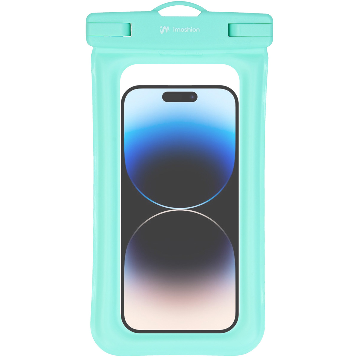 imoshion Universeller, wasserdichter Beutel - wasserdichte Smartphonehülle - Türkis