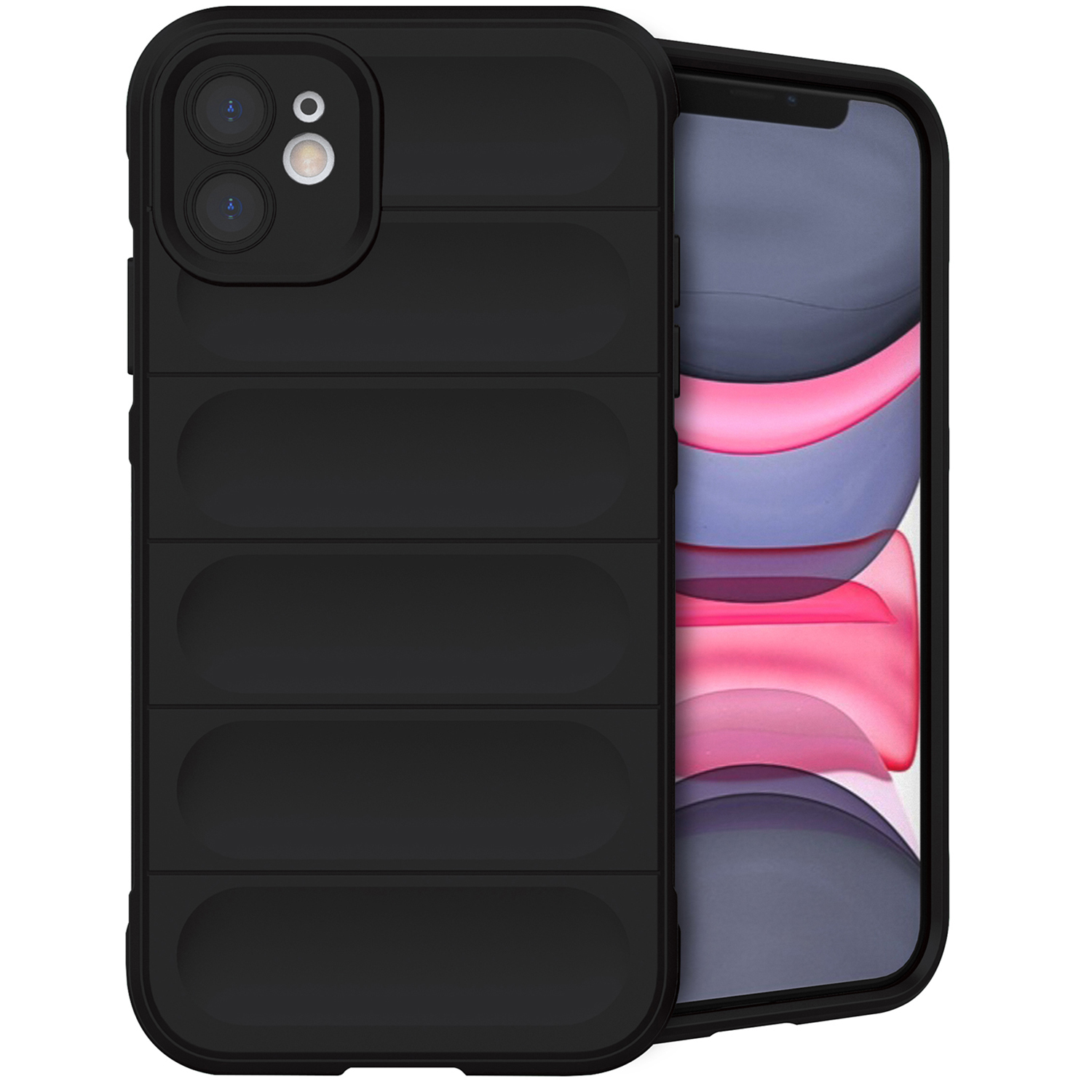 imoshion EasyGrip Backcover für das Apple iPhone 11 - Schwarz