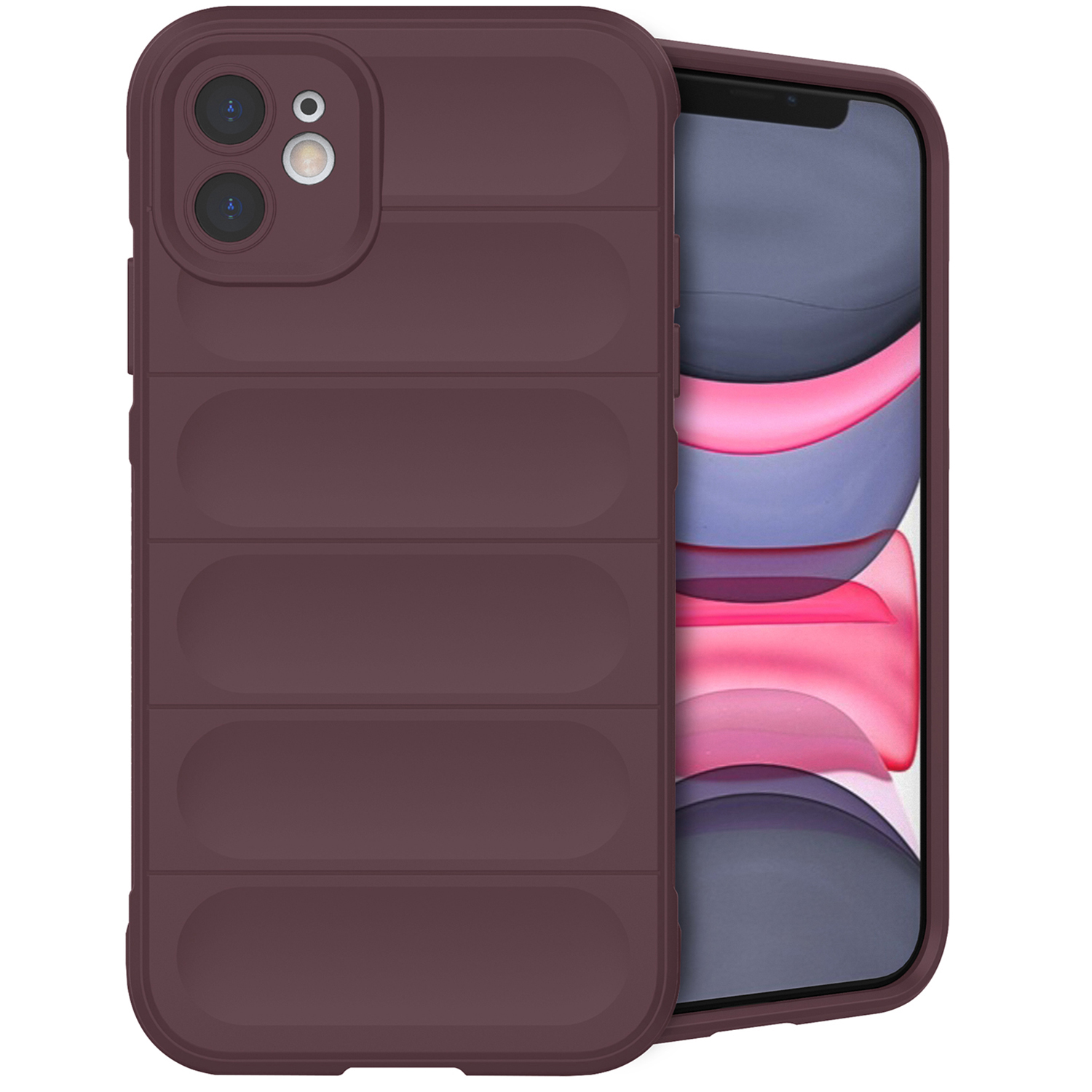 imoshion EasyGrip Backcover für das Apple iPhone 11 - Aubergine