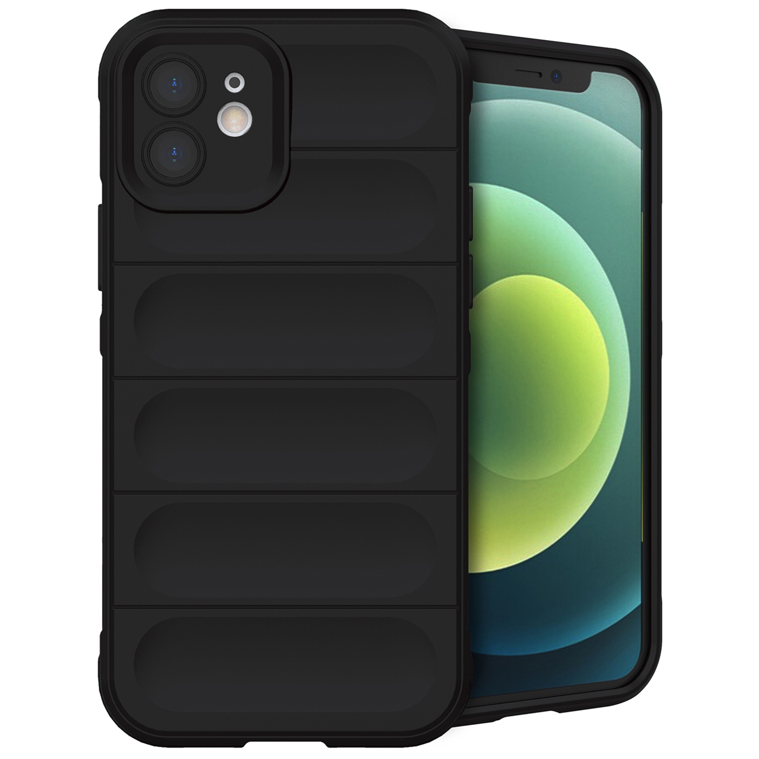imoshion EasyGrip Backcover für das Apple iPhone 12 - Schwarz