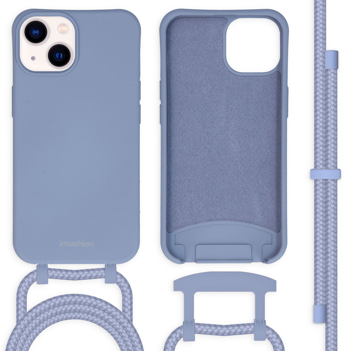 imoshion Color Backcover mit abtrennbarem Band für das Apple iPhone 14 - Ash Blue
