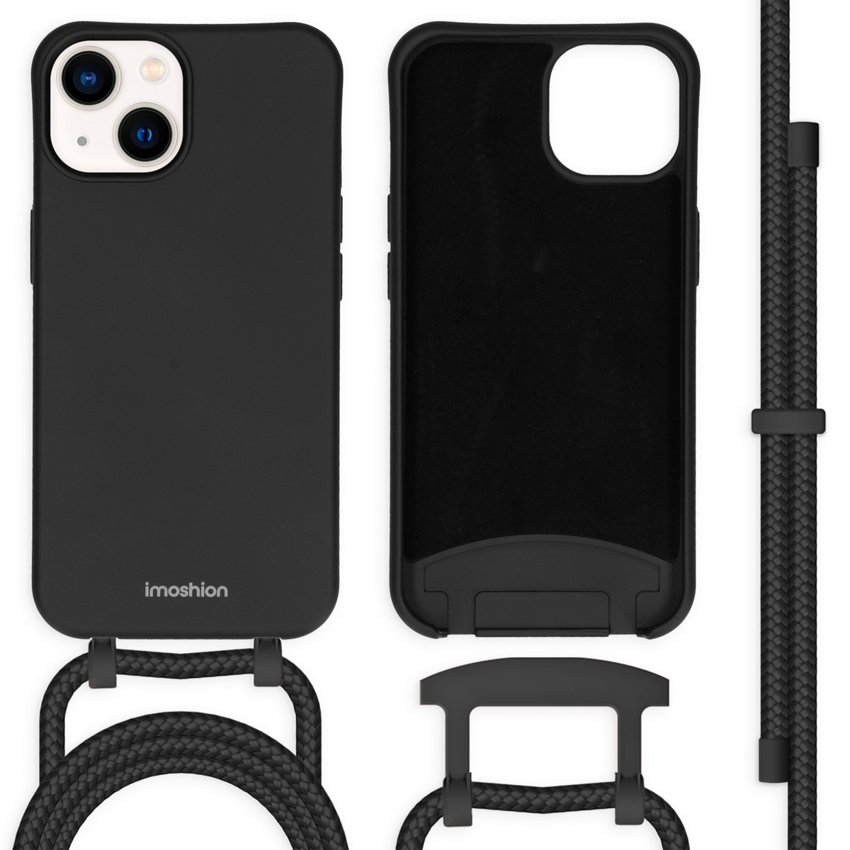 imoshion Color Backcover mit abtrennbarem Band für das Apple iPhone 14 - Schwarz