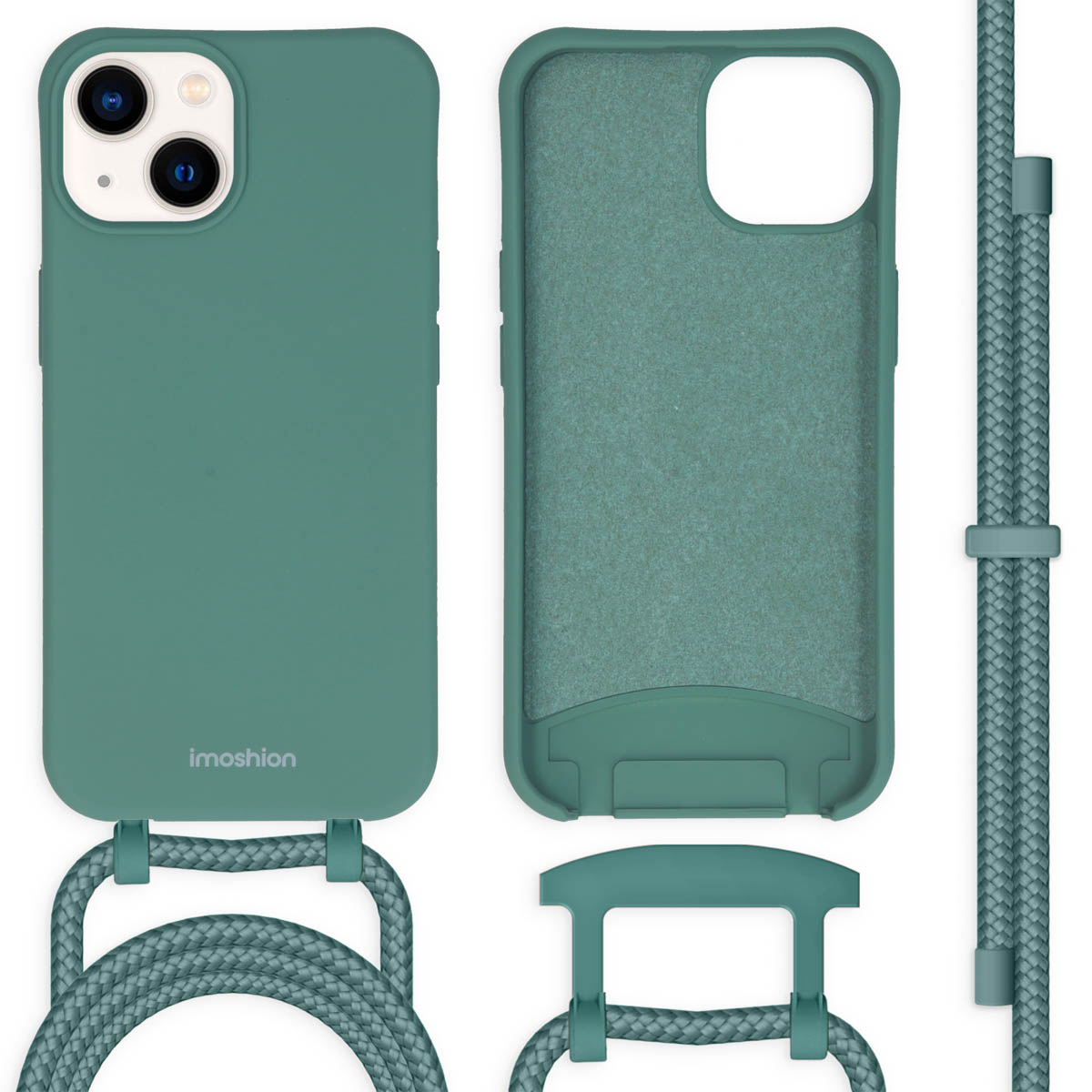 imoshion Color Backcover mit abtrennbarem Band für das Apple iPhone 14 - Dunkelgrün