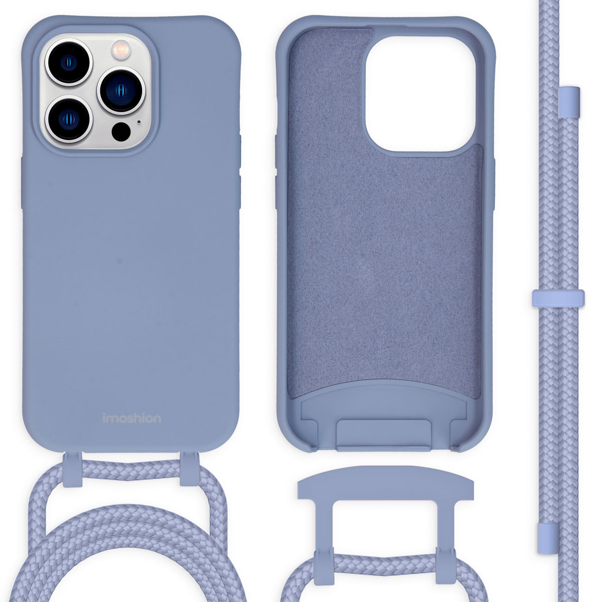 imoshion Color Backcover mit abtrennbarem Band für das Apple iPhone 14 Pro - Ash Blue