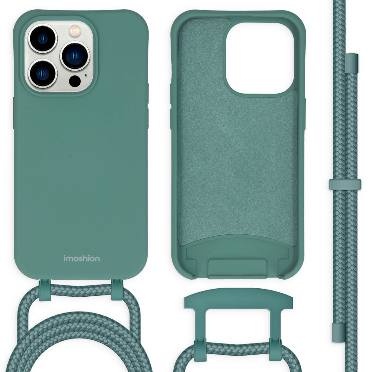 imoshion Color Backcover mit abtrennbarem Band für das Apple iPhone 14 Pro - Dunkelgrün