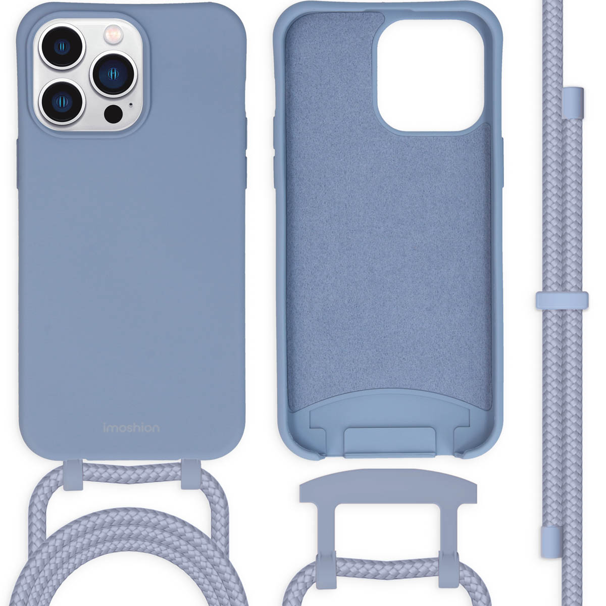imoshion Color Backcover mit abtrennbarem Band für das Apple iPhone 14 Pro Max - Ash Blue