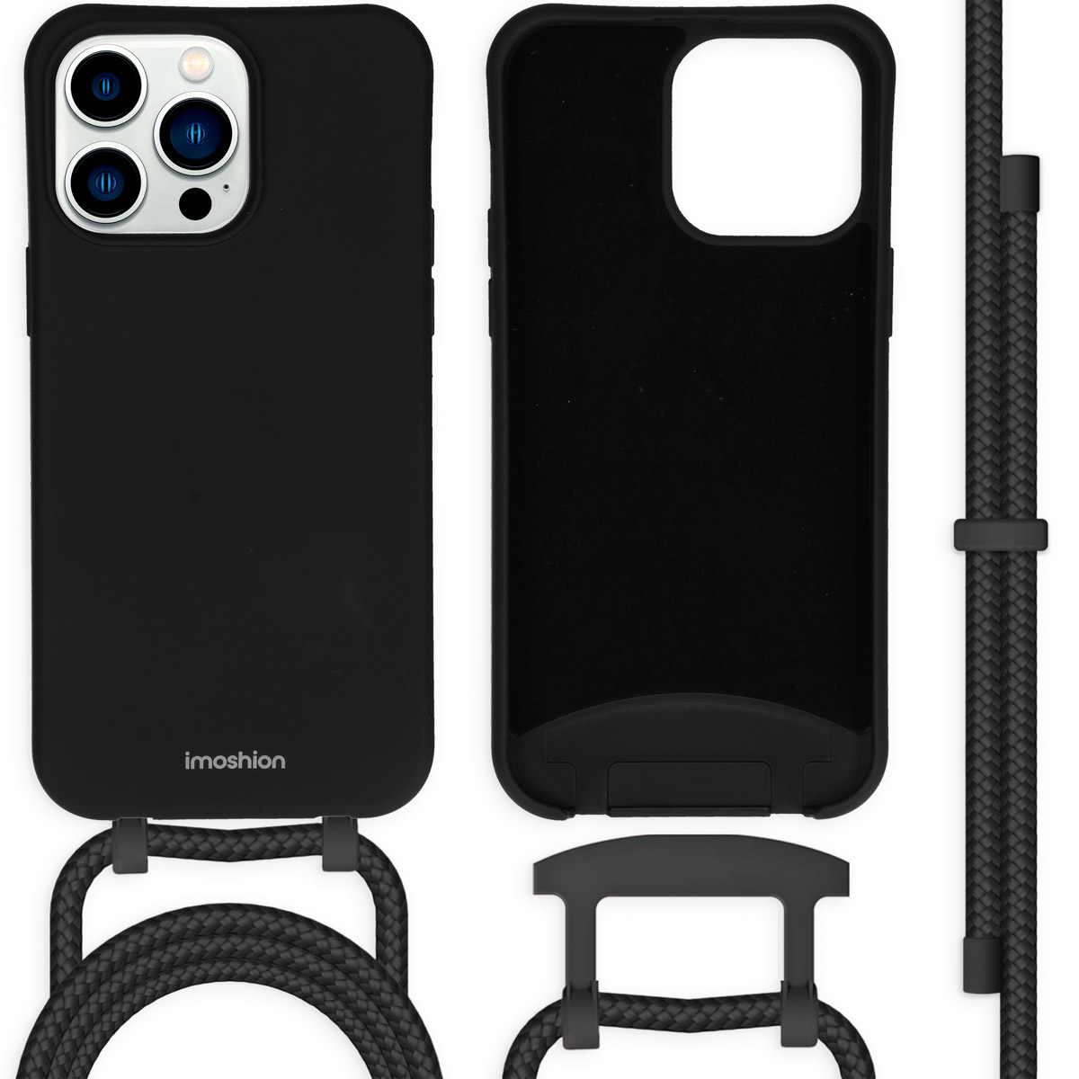 imoshion Color Backcover mit abtrennbarem Band für das Apple iPhone 14 Pro Max - Schwarz