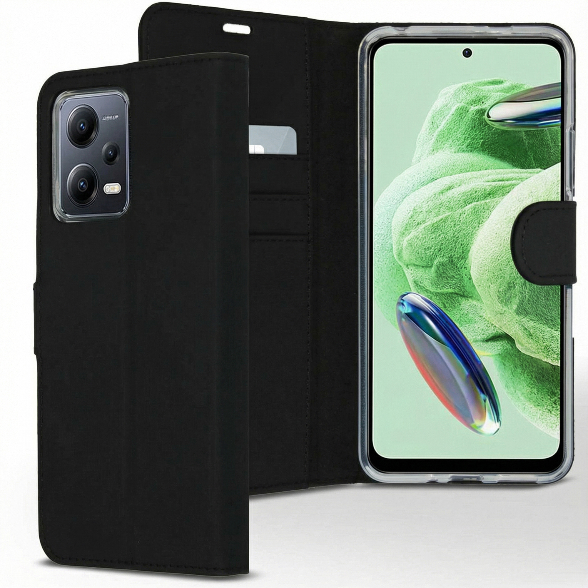 Accezz Wallet TPU Klapphülle für das Xiaomi Redmi Note 12 / Xiaomi Poco X5 5G - Schwarz