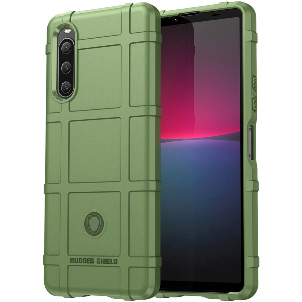 imoshion Rugged Shield Backcover für das Sony Xperia 10 V - Dunkelgrün