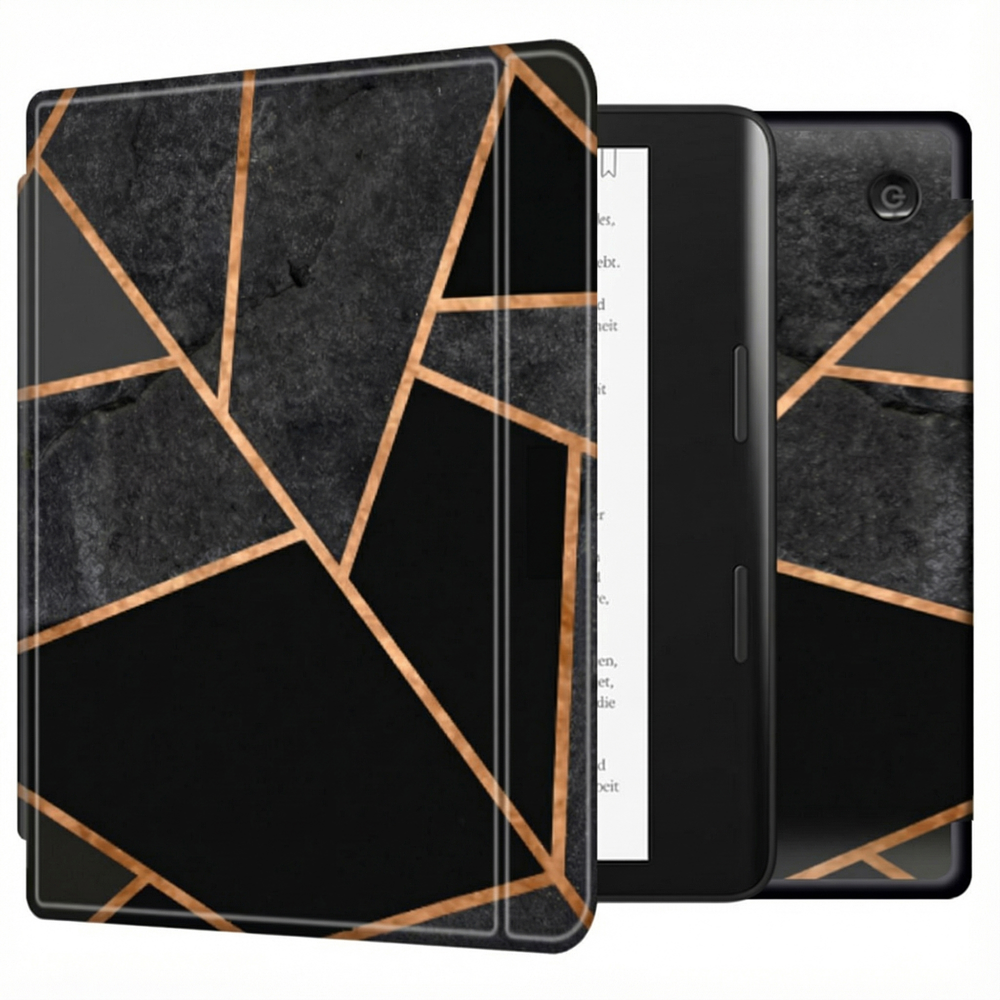 imoshion Design Slim Hard Case Sleepcover mit Stand für das Kobo Sage / Tolino Epos 3 - Black Graphic