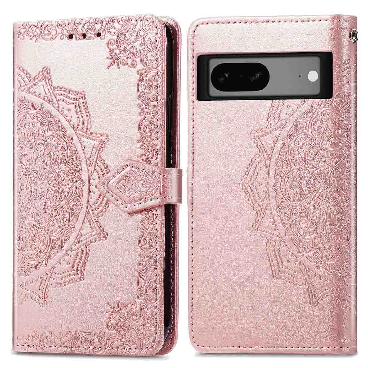 imoshion Mandala Klapphülle für das Google Pixel 7a - Rosé gold