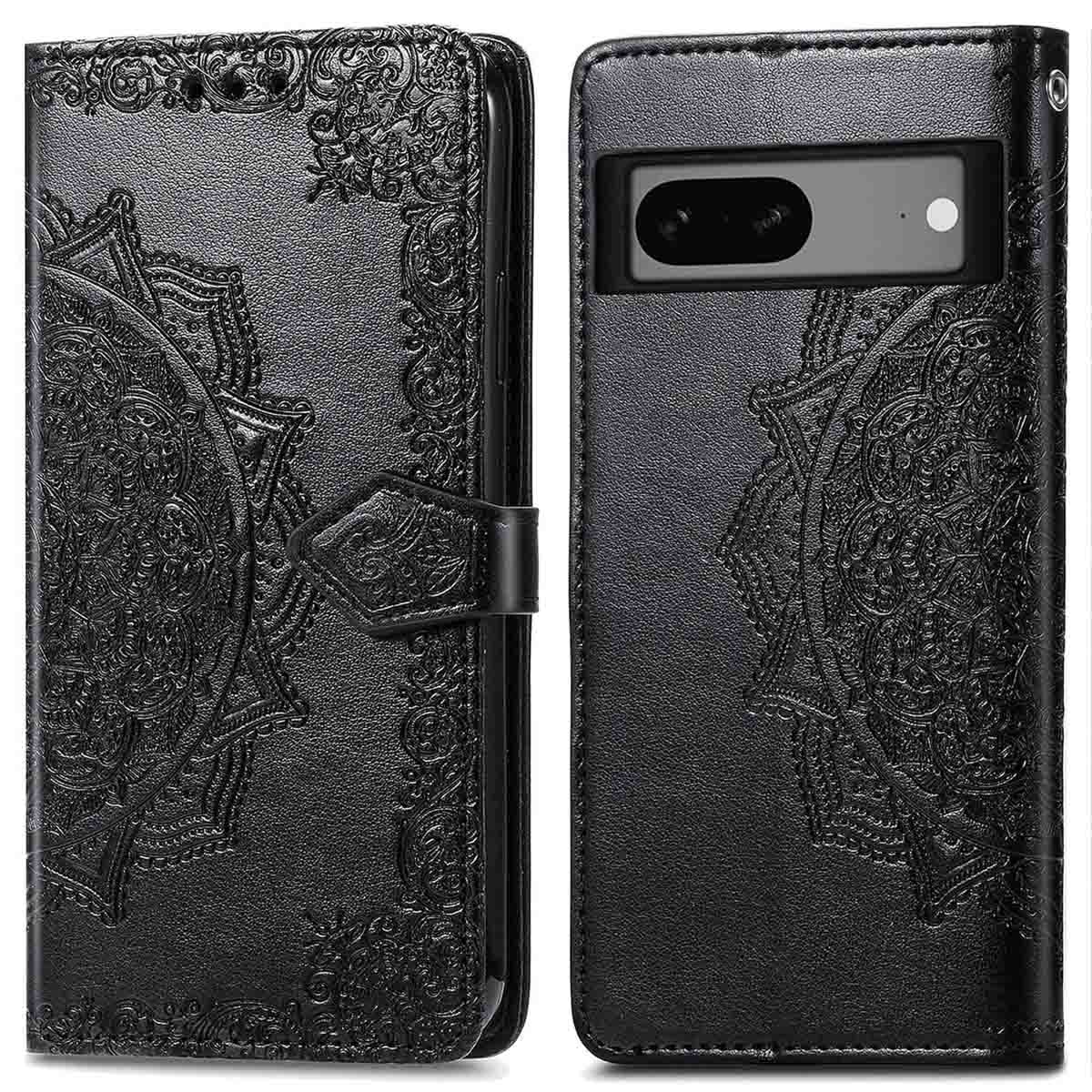imoshion Mandala Klapphülle für das Google Pixel 7a - Schwarz