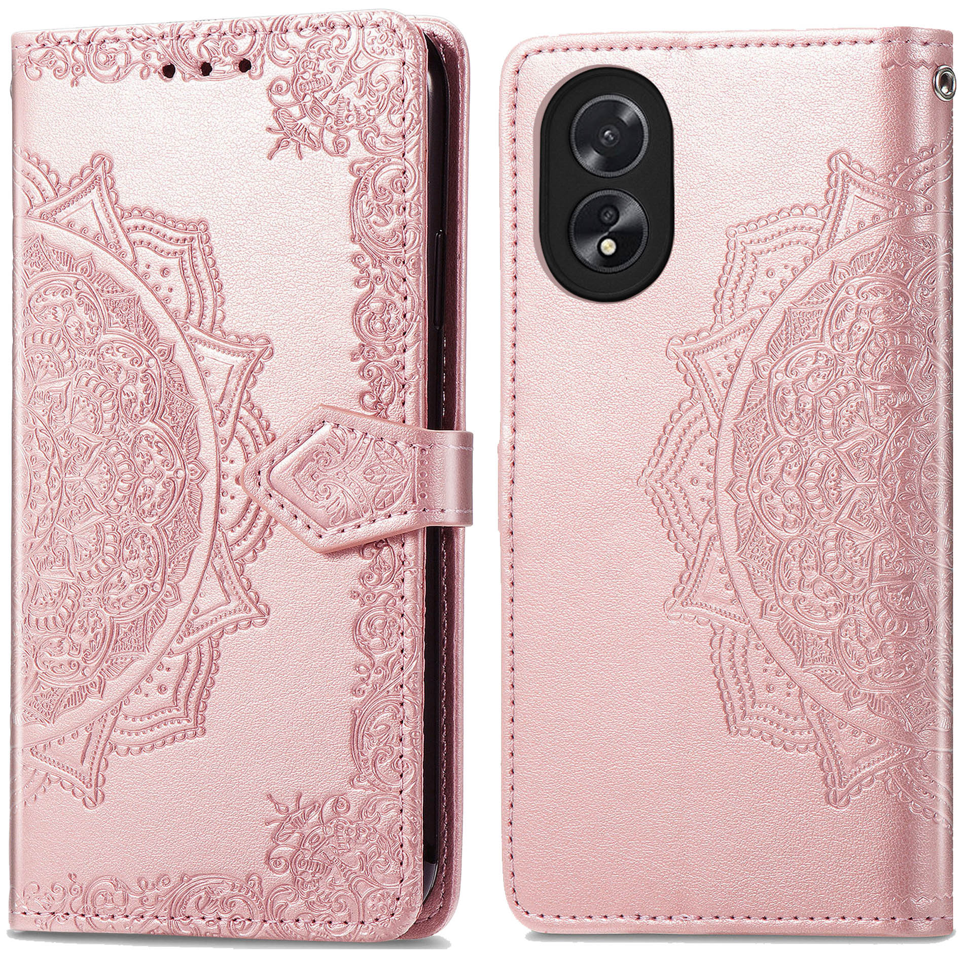 imoshion Mandala Klapphülle für das Oppo A18 / Oppo A38 - Rosé gold