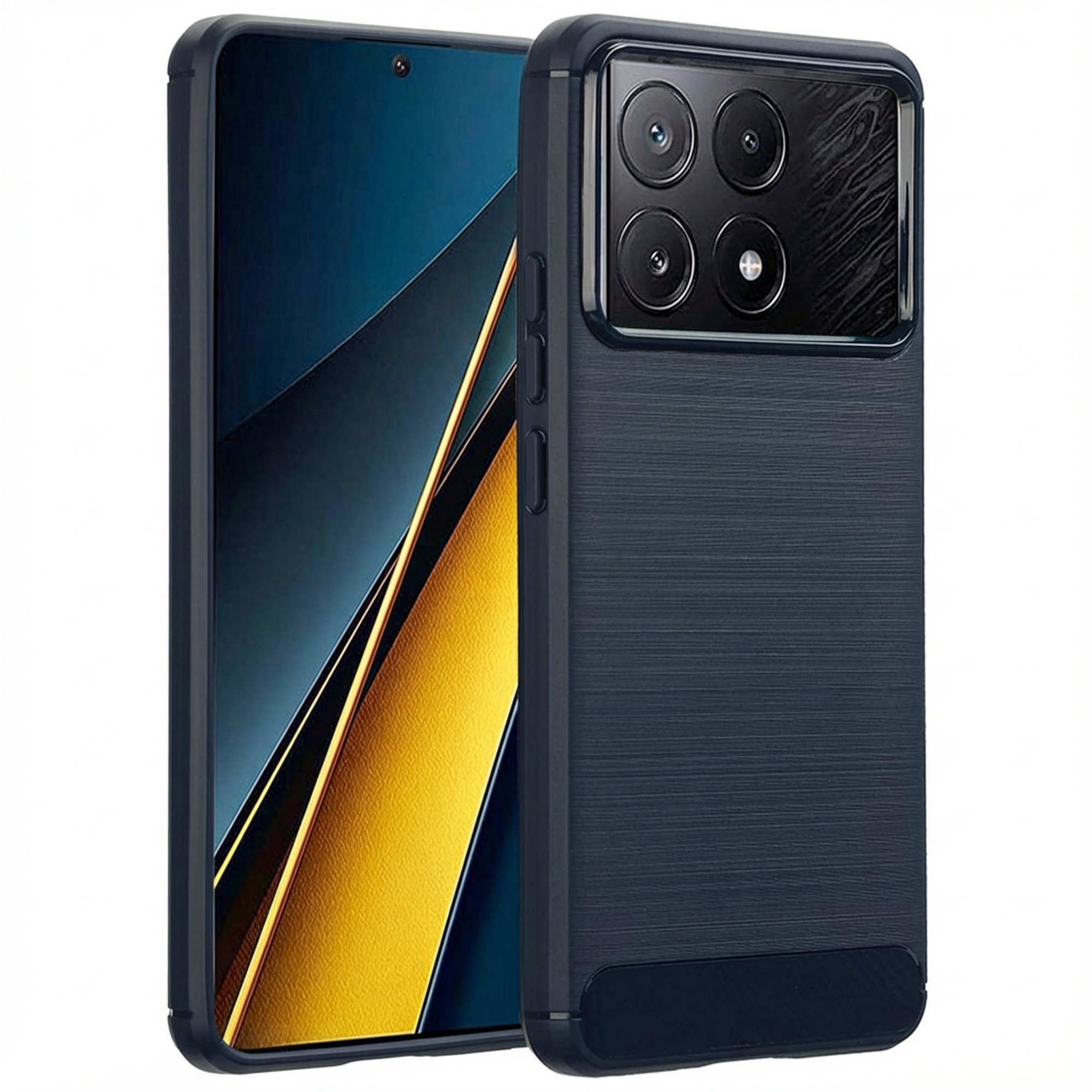 imoshion Brushed Back Cover für das Xiaomi Poco X6 Pro - Dunkelblau