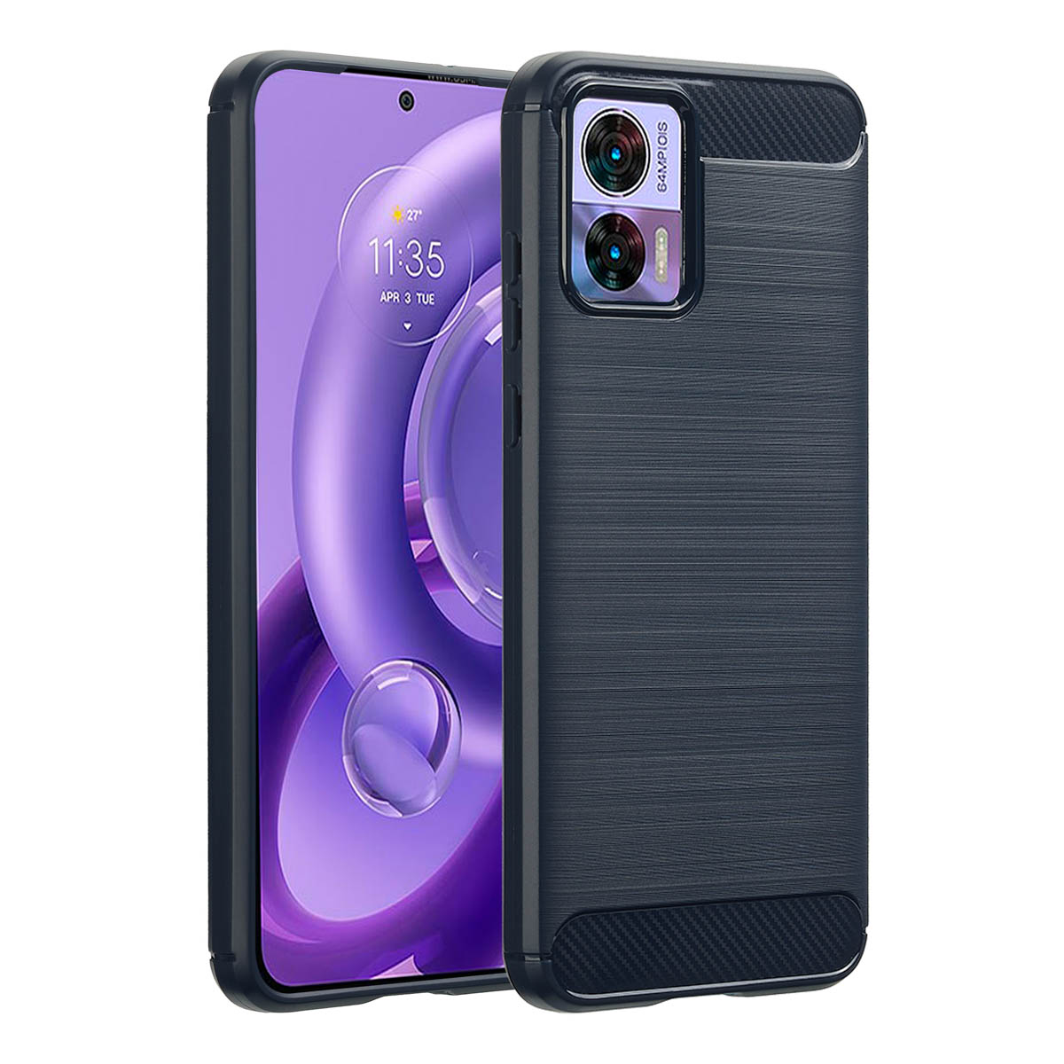 imoshion Brushed Back Cover für das Motorola Edge 30 Neo - Dunkelblau