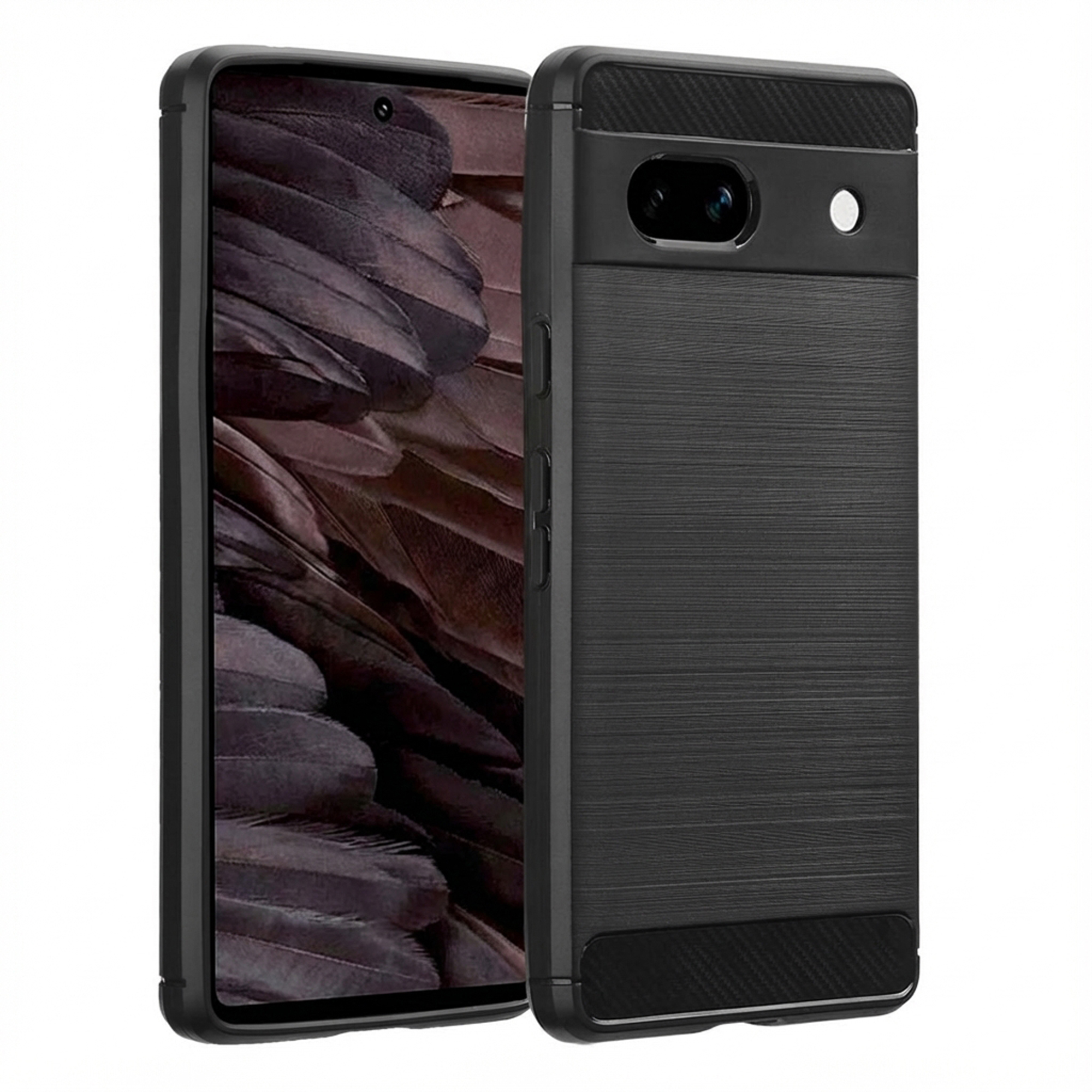 imoshion Brushed Back Cover für das Google Pixel 7a - Schwarz