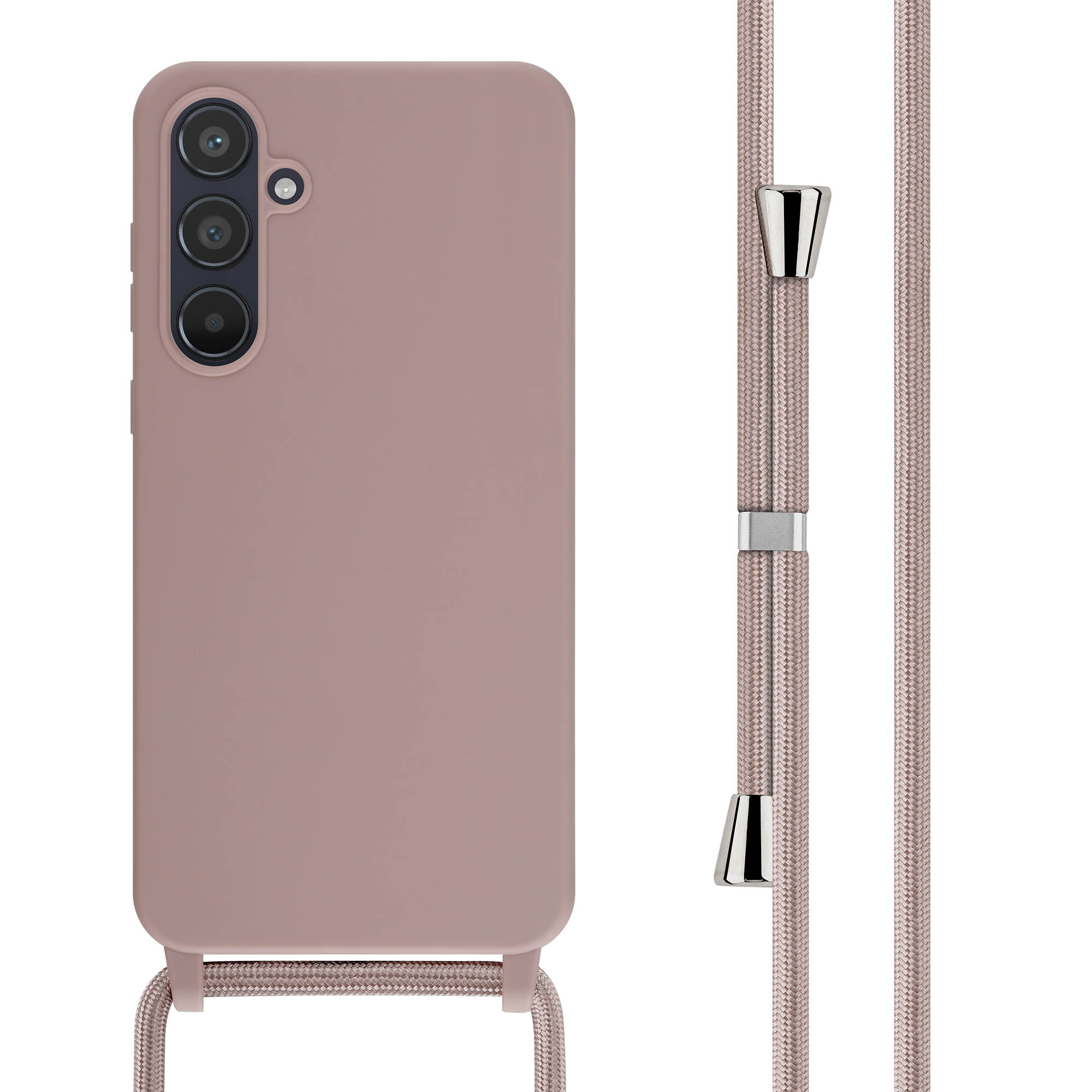 imoshion SilikonHülle mit Band für das Samsung Galaxy A55 - Sand Pink