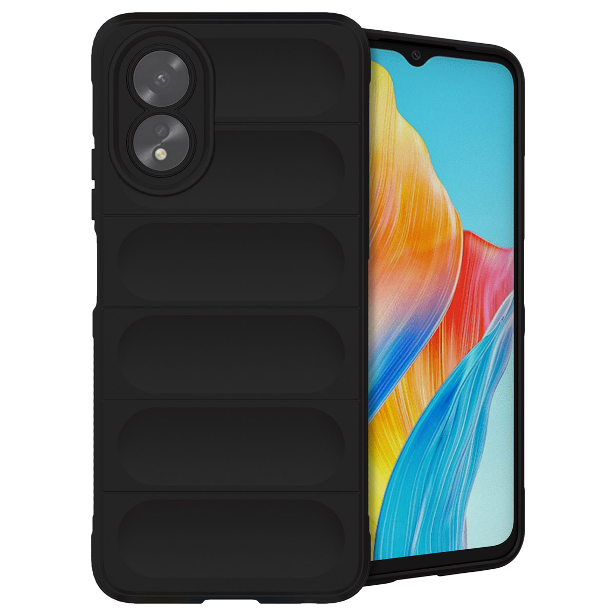 imoshion EasyGrip Backcover für das Oppo A18 / Oppo A38 - Schwarz