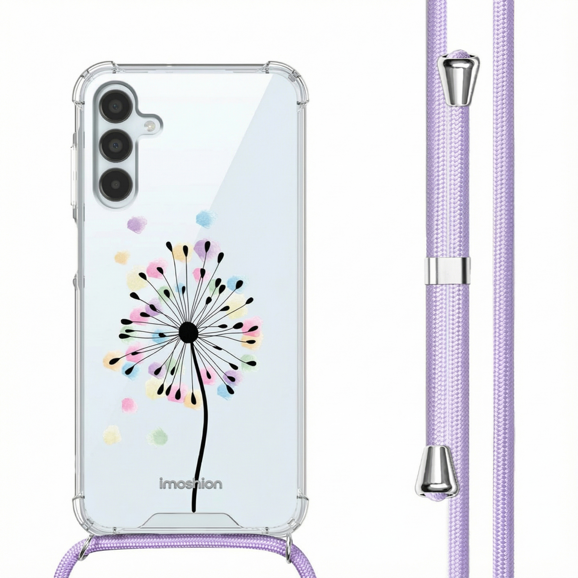 imoshion Design Hülle mit Band für das Samsung Galaxy A15 (5G/4G) - Sandstone Dandelion