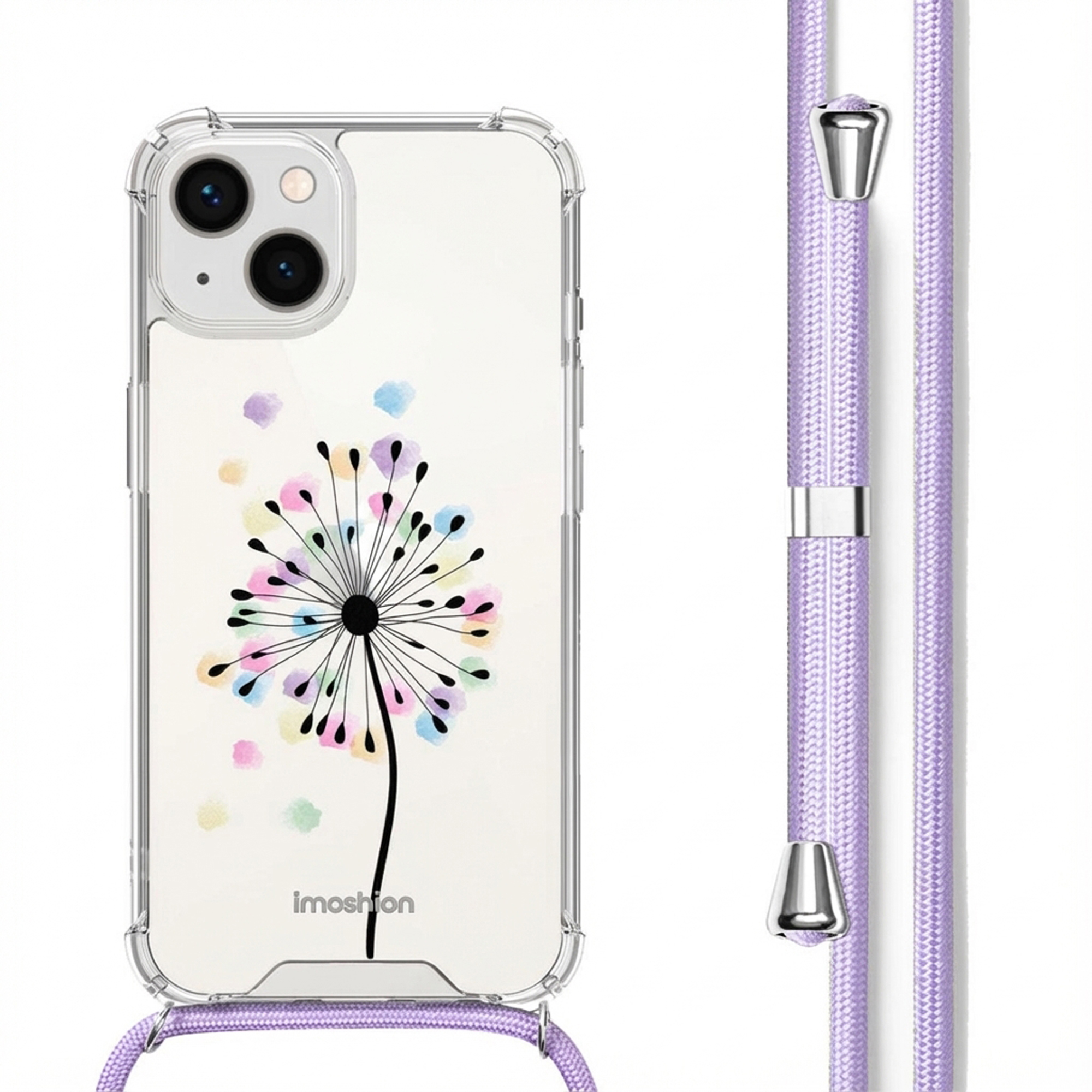 imoshion Design Hülle mit Band für das Apple iPhone 14 - Sandstone Dandelion