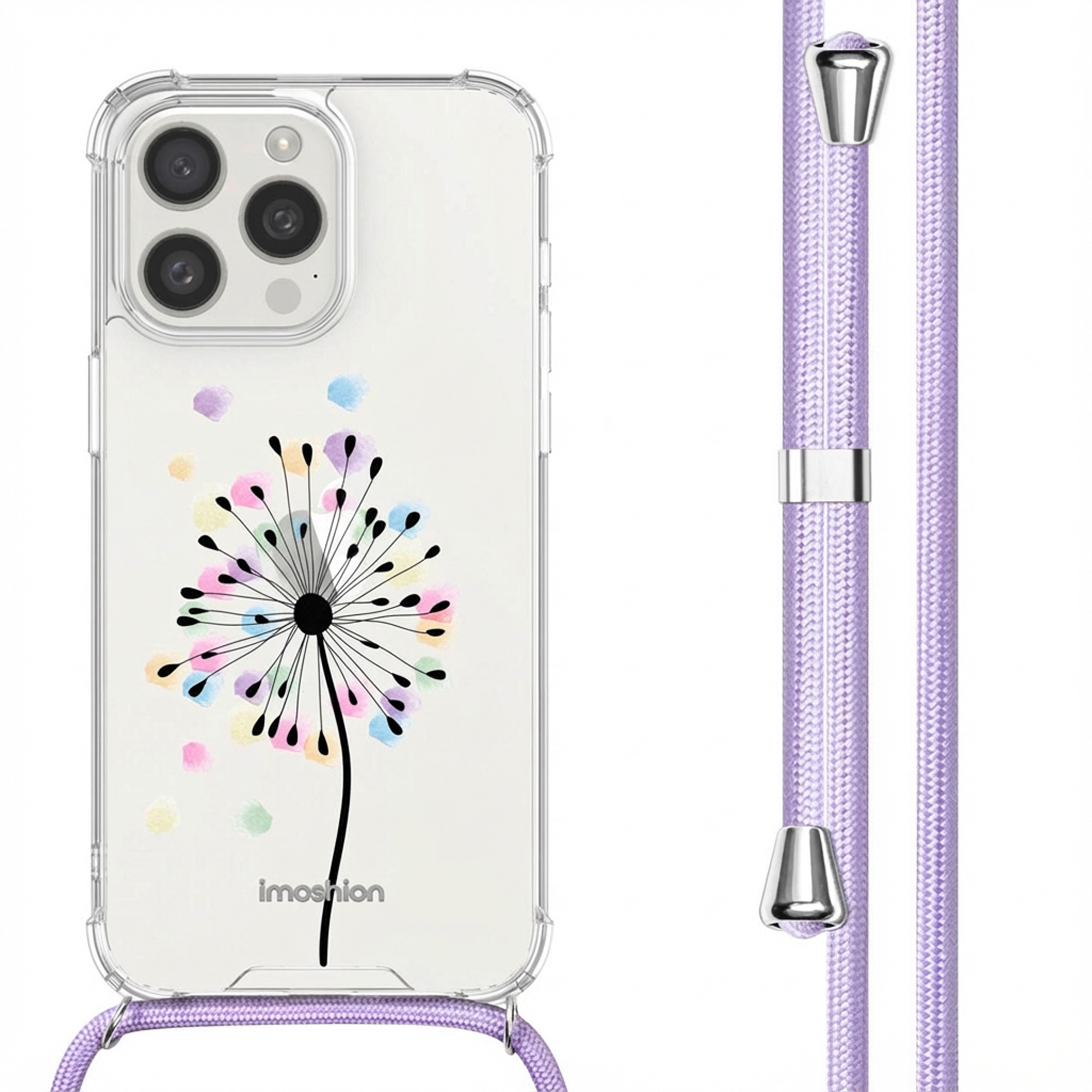 imoshion Design Hülle mit Band für das Apple iPhone 15 Pro - Sandstone Dandelion