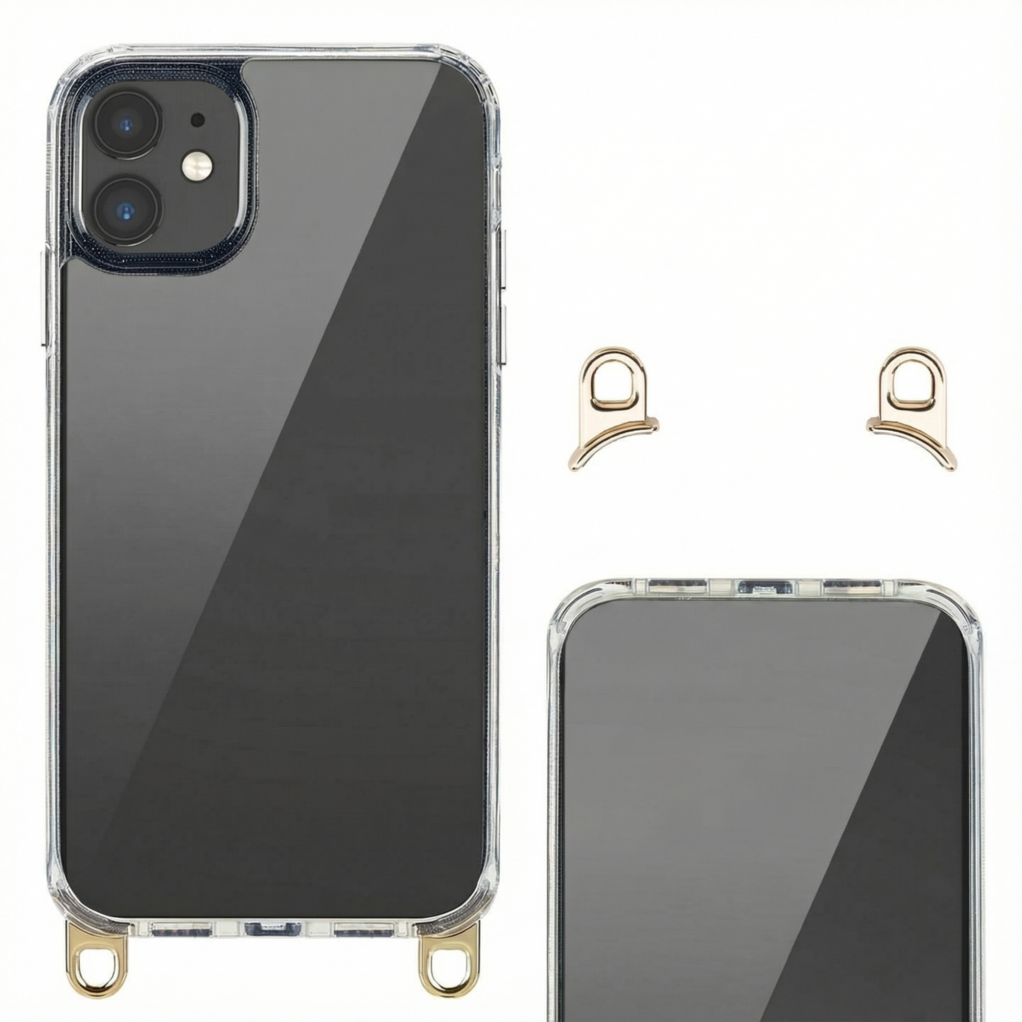 Selencia Backcover mit abnehmbaren Haken für das Apple iPhone 11 - Transparent