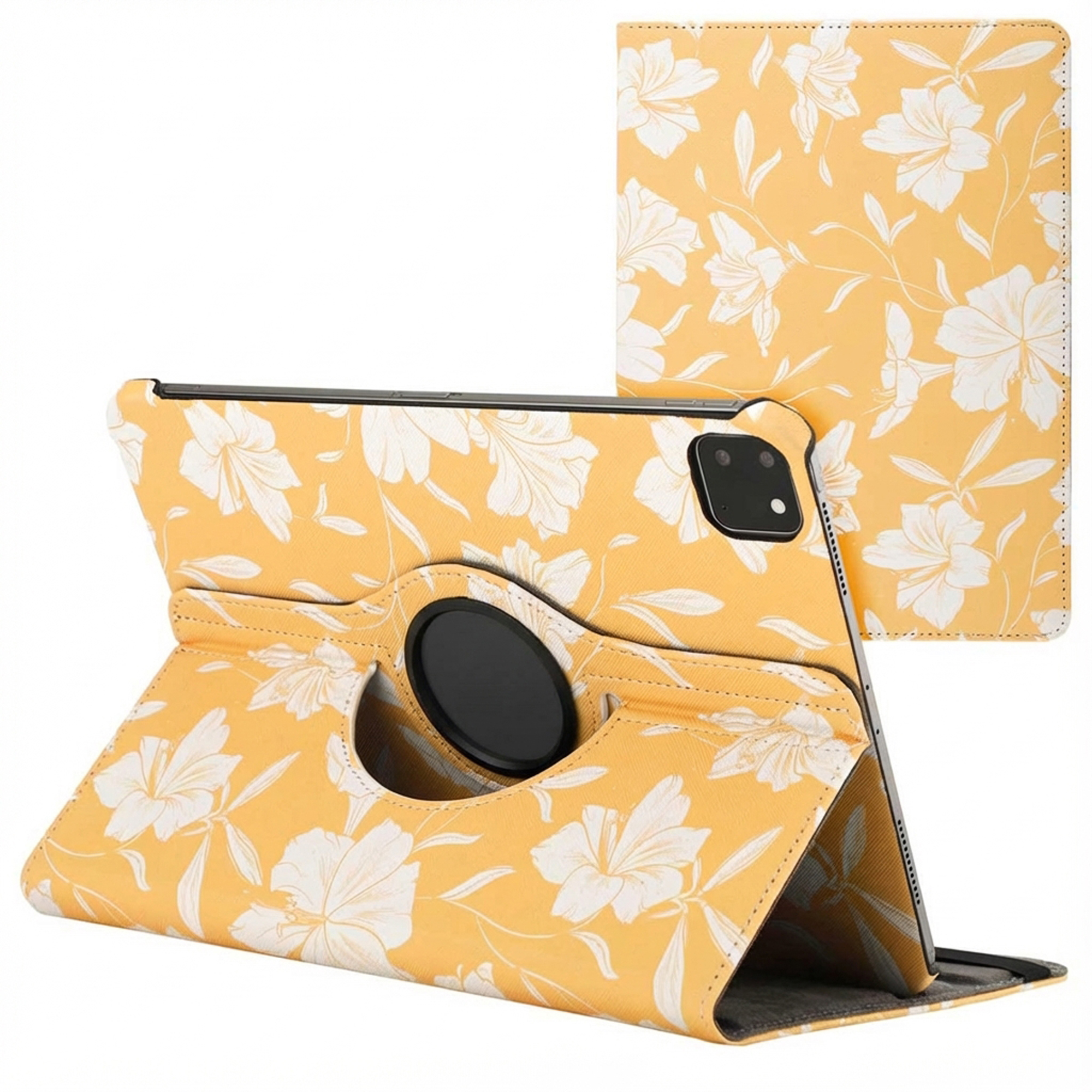 imoshion 360° drehbare Design Klapphülle für das Apple iPad Pro 11 (2025) M5 / (2024) M4 - Yellow Flowers