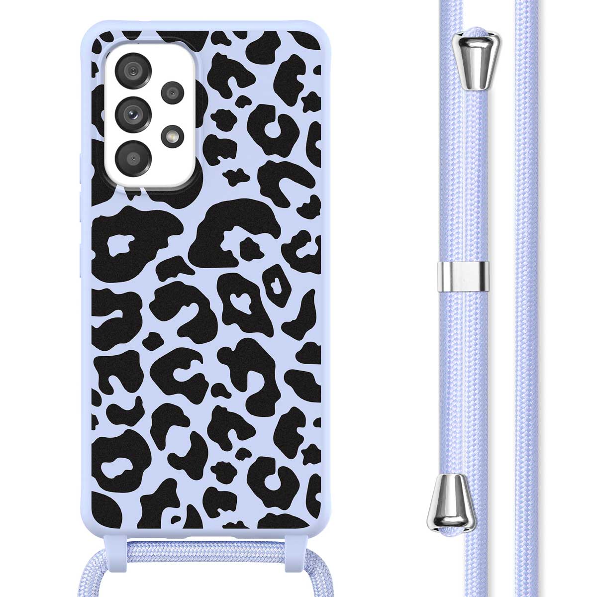 imoshion SilikonHülle design mit Band für das Samsung Galaxy A53 - Animal Lila