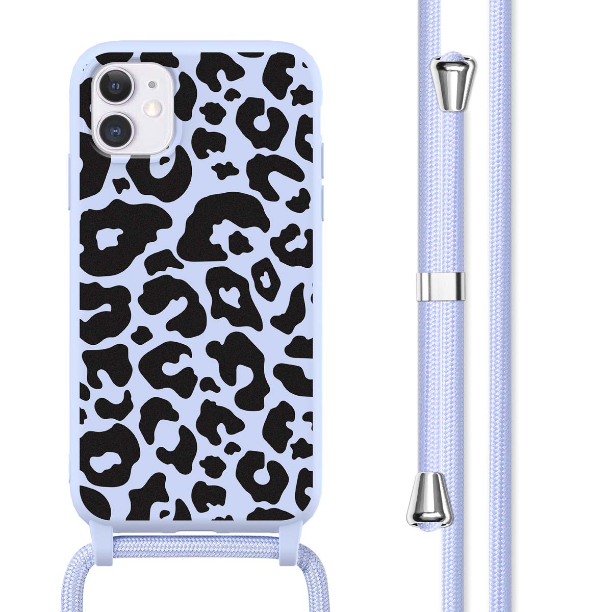 imoshion SilikonHülle design mit Band für das Apple iPhone 11 - Animal Lila