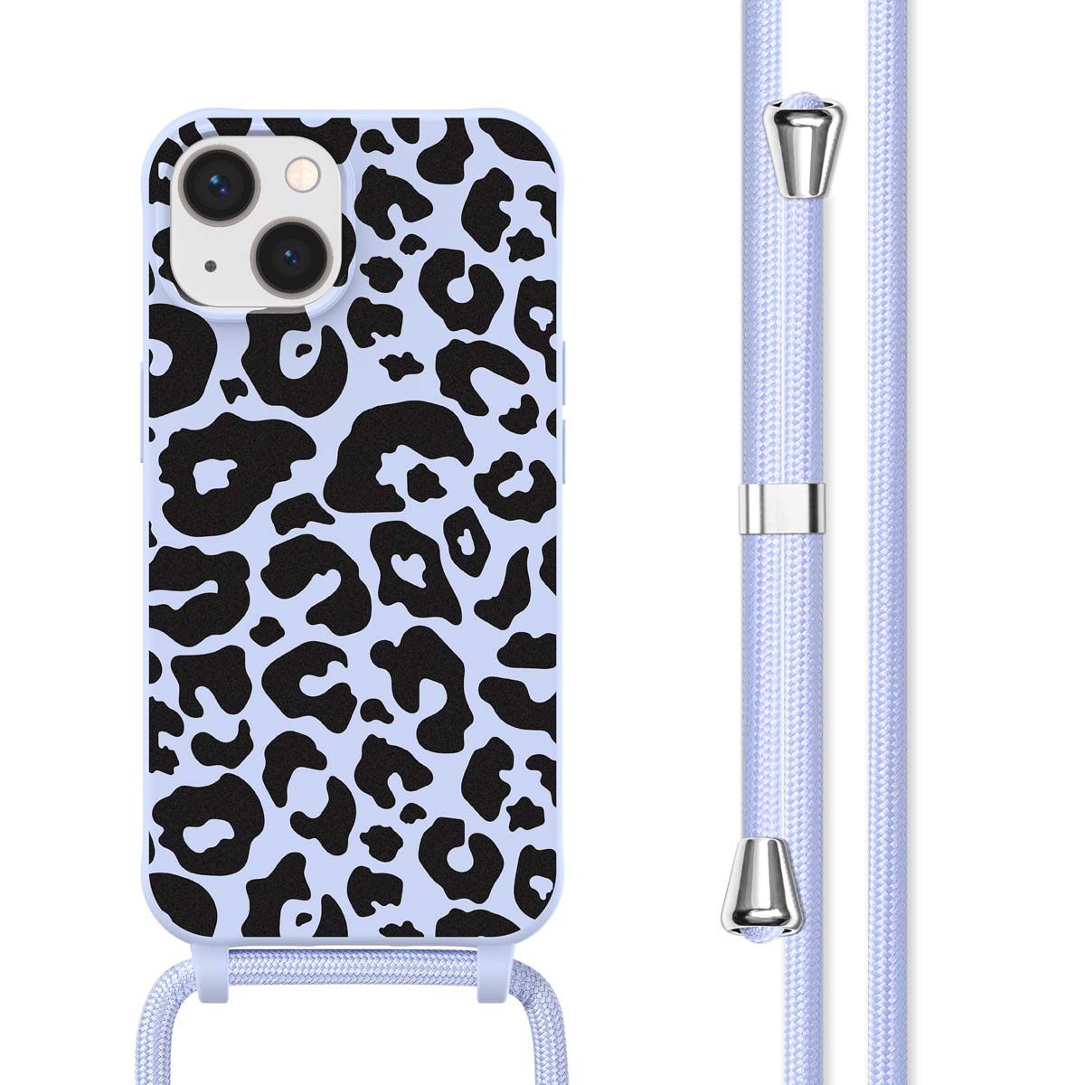 imoshion SilikonHülle design mit Band für das Apple iPhone 13 - Animal Lila