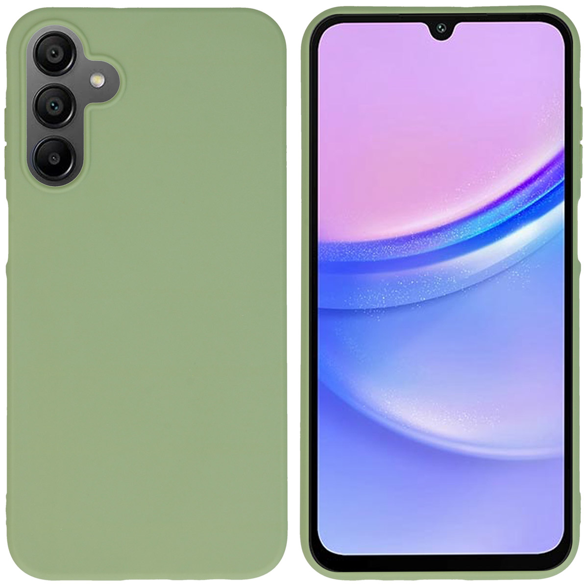 imoshion TPU Color Cover für das Samsung Galaxy A15 (5G/4G) - Olive Green