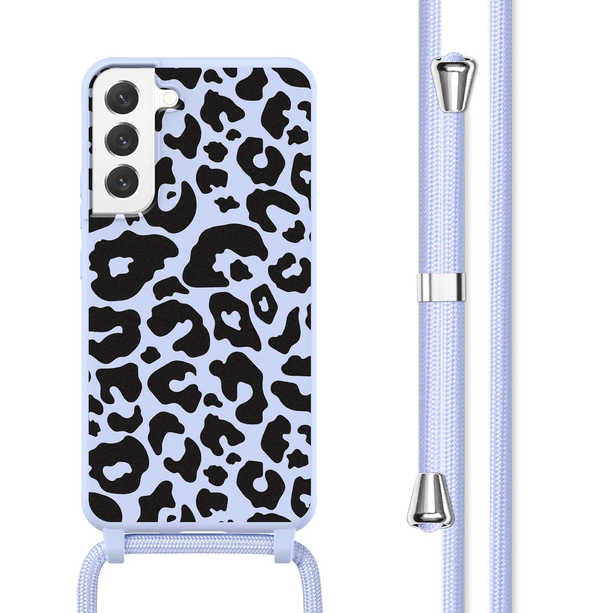 imoshion SilikonHülle design mit Band für das Samsung Galaxy S22 - Animal Lila