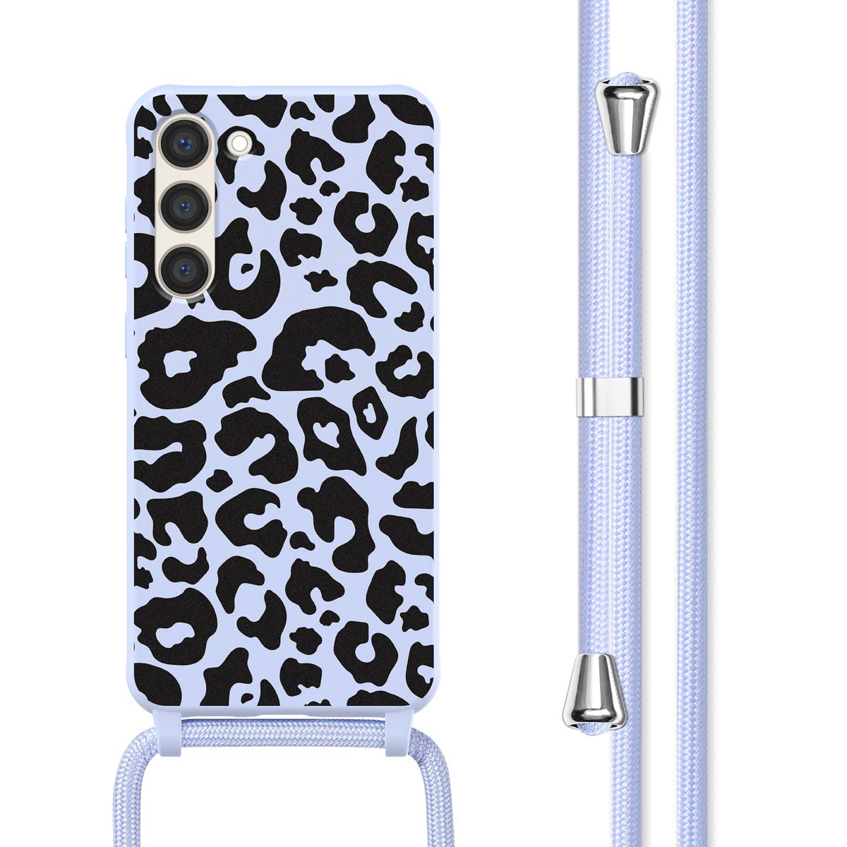 imoshion SilikonHülle design mit Band für das Samsung Galaxy S23 - Animal Lila