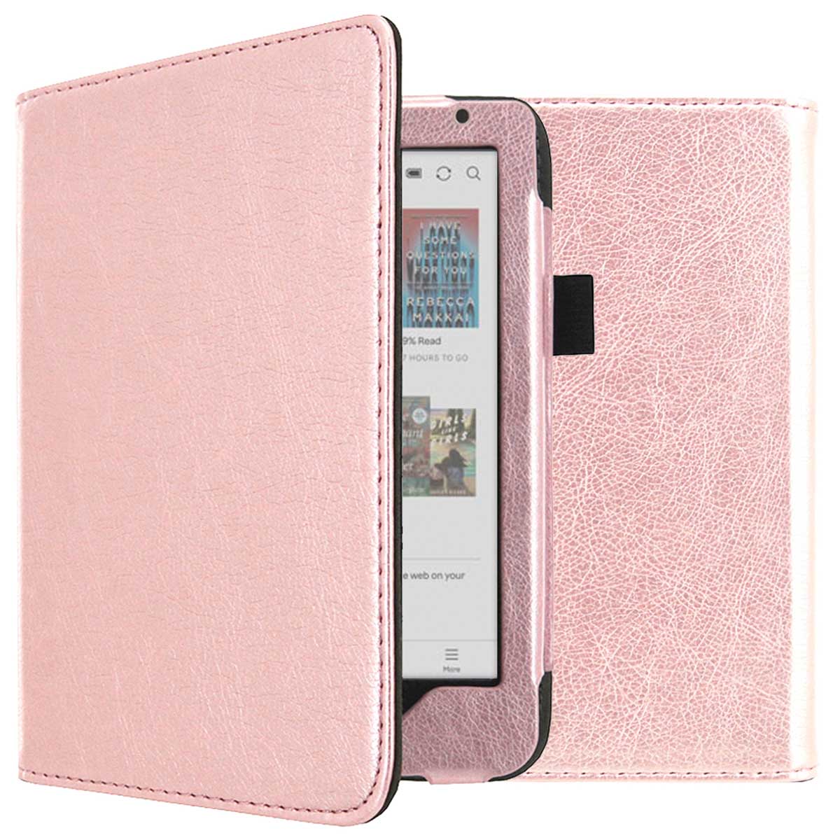 imoshion Vegan Leather Klapphülle für das Kobo Clara Colour / BW - Rosé gold