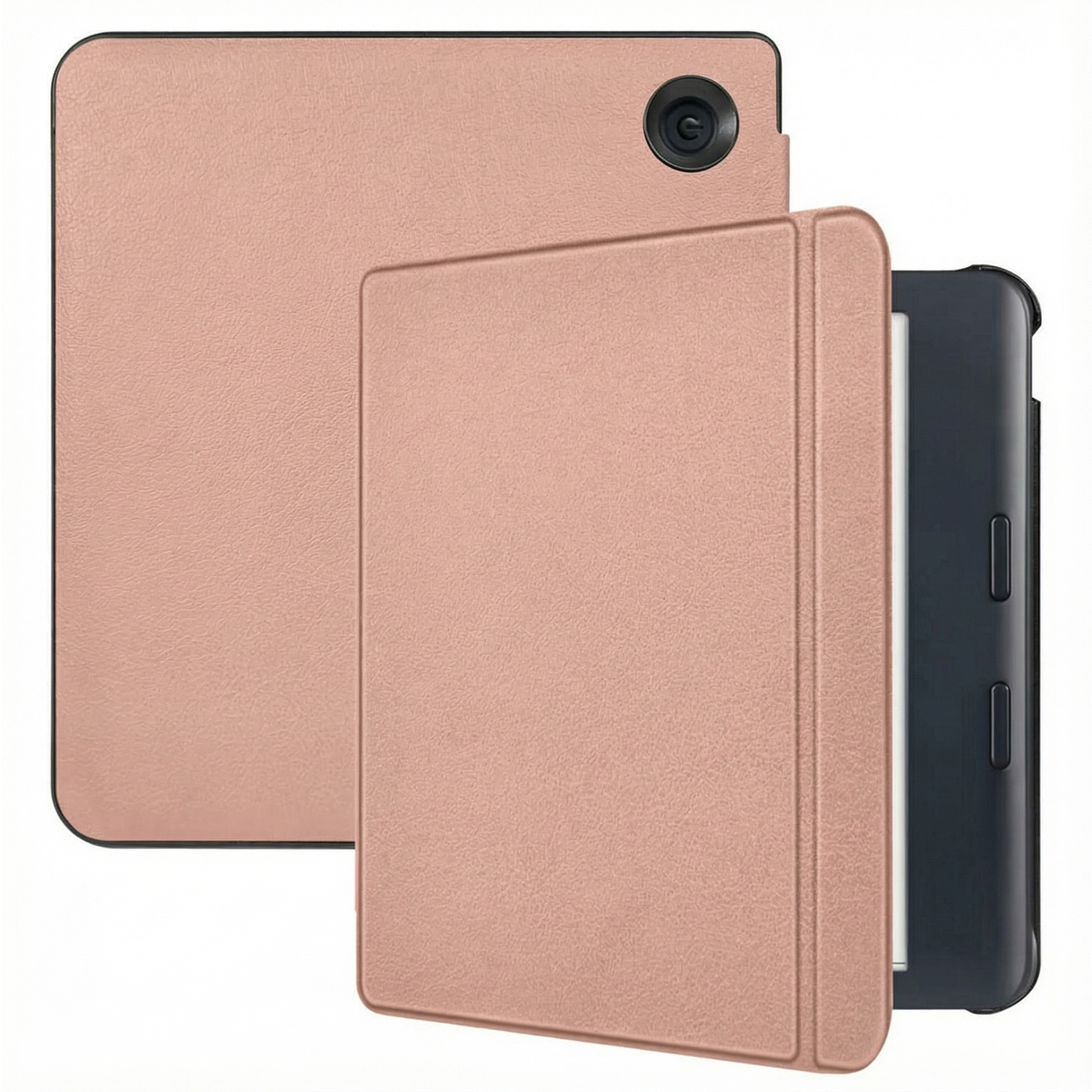 imoshion Slim Hard Case Klapphülle für das Kobo Libra Colour - Rosé gold