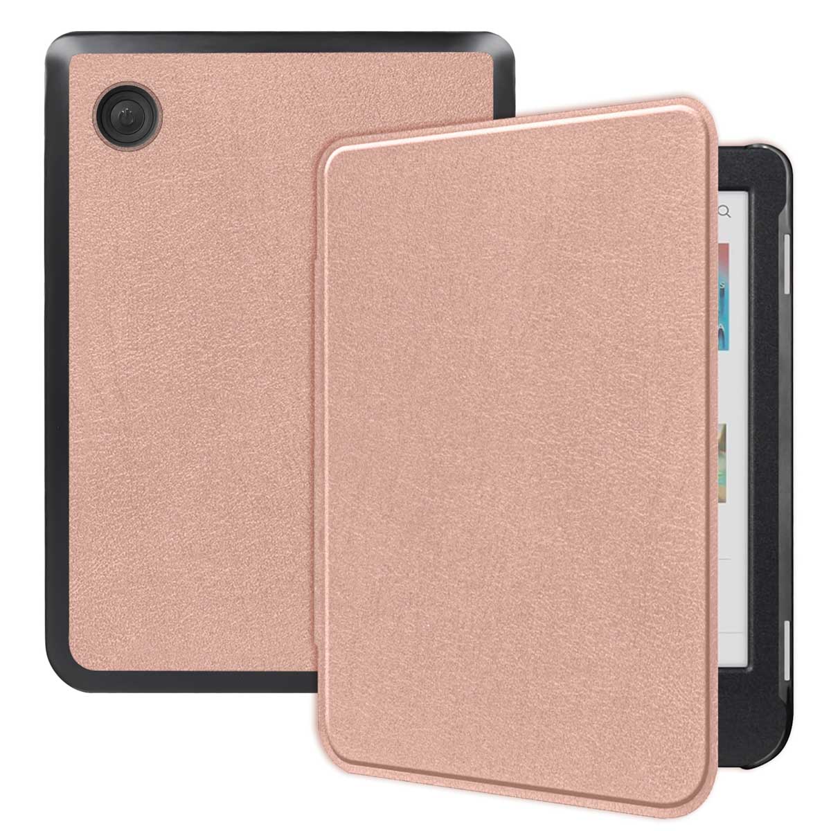 imoshion Slim Hard Case Klapphülle für das Kobo Clara Colour / BW - Rosé gold
