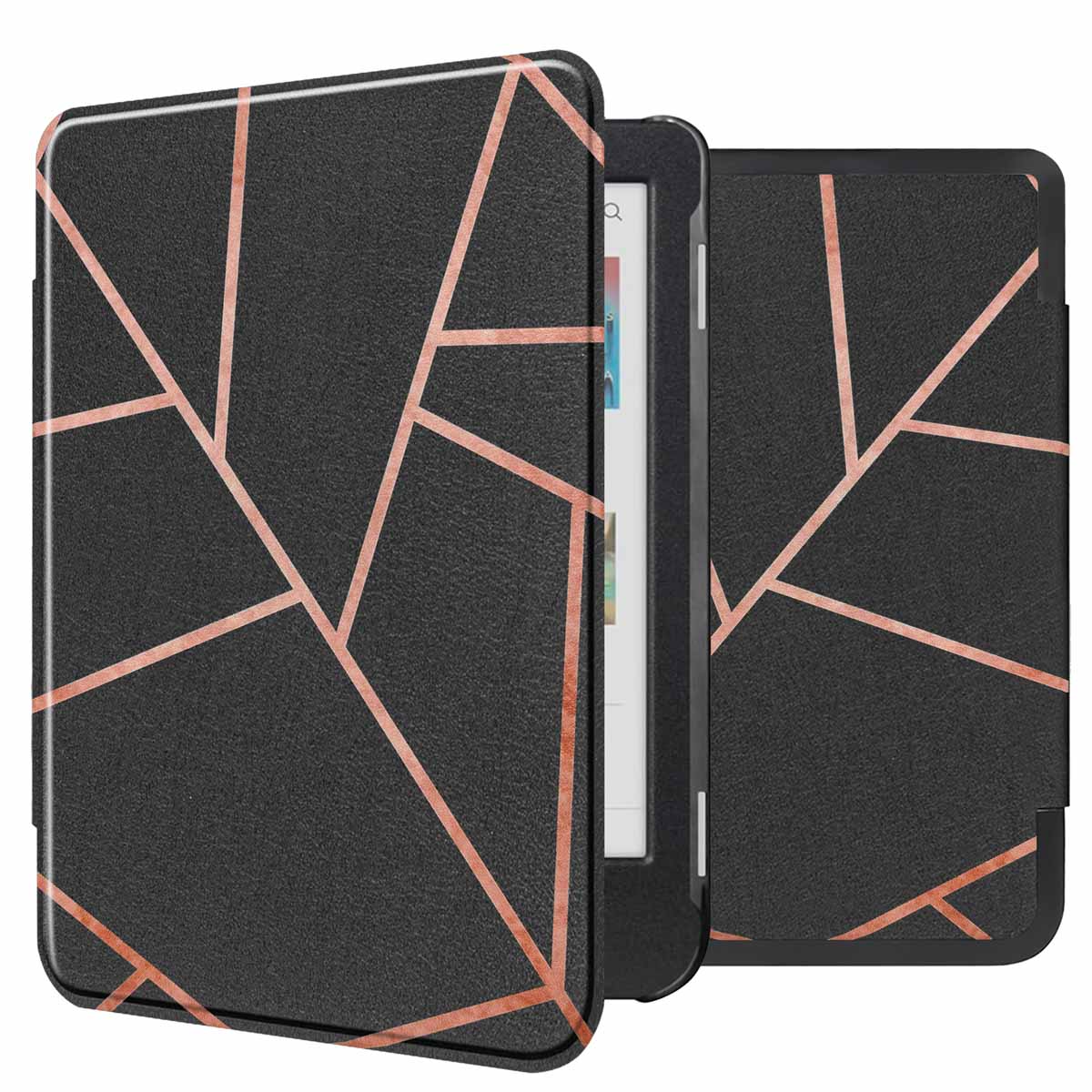 imoshion Design Slim Hard Case Klapphülle für das Kobo Clara Colour / BW - Black Graphic