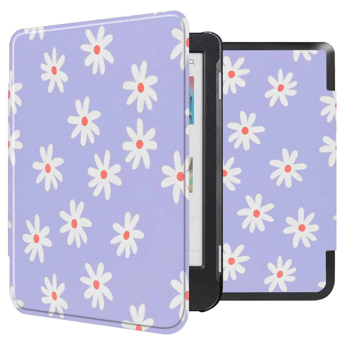 imoshion Design Slim Hard Case Klapphülle für das Kobo Clara Colour / BW - Flowers Distance