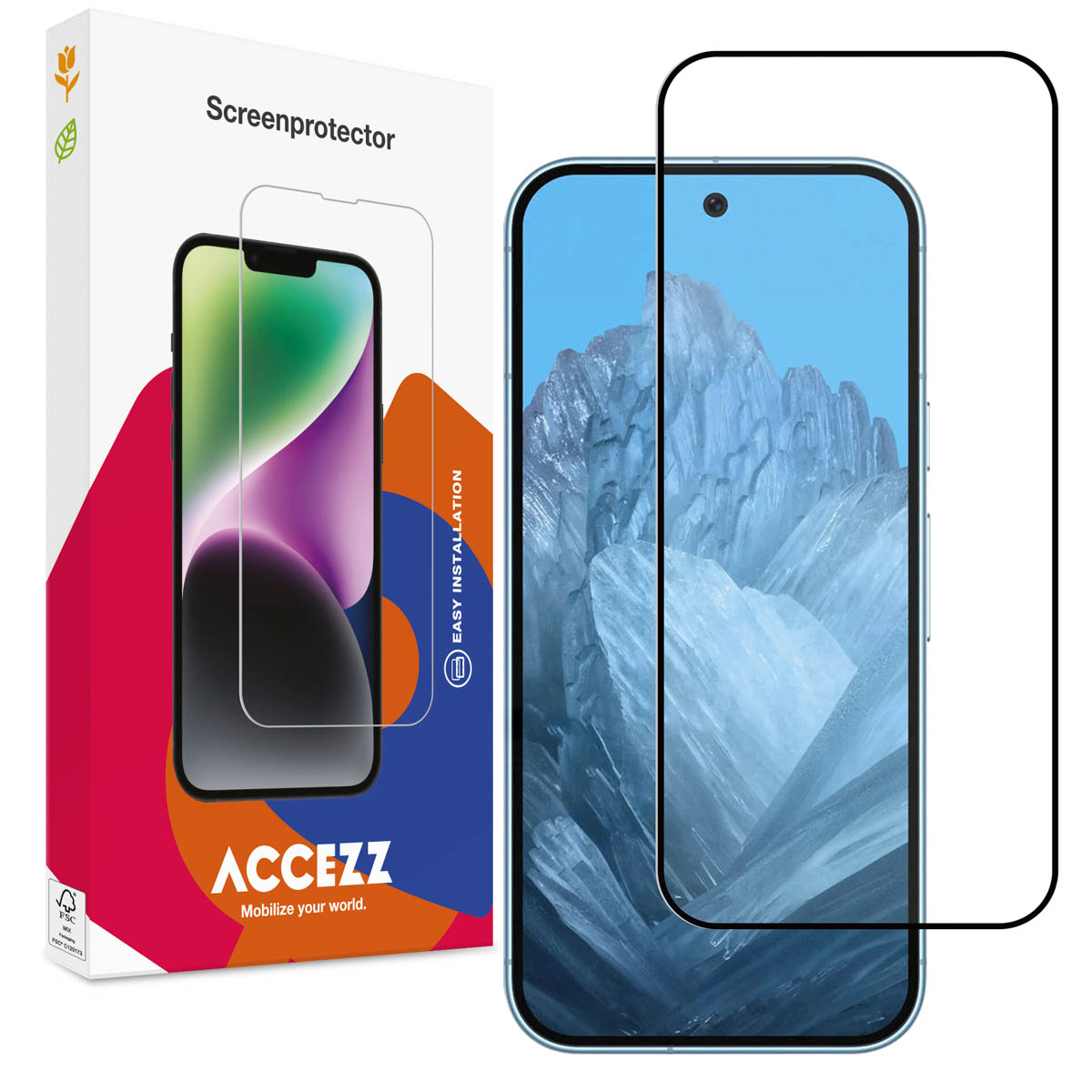 Accezz Full Cover Screen Protector aus gehärtetem Glas für das Google Pixel 11 / 11 Pro / 10 / 10 Pro / 9 / 9 Pro