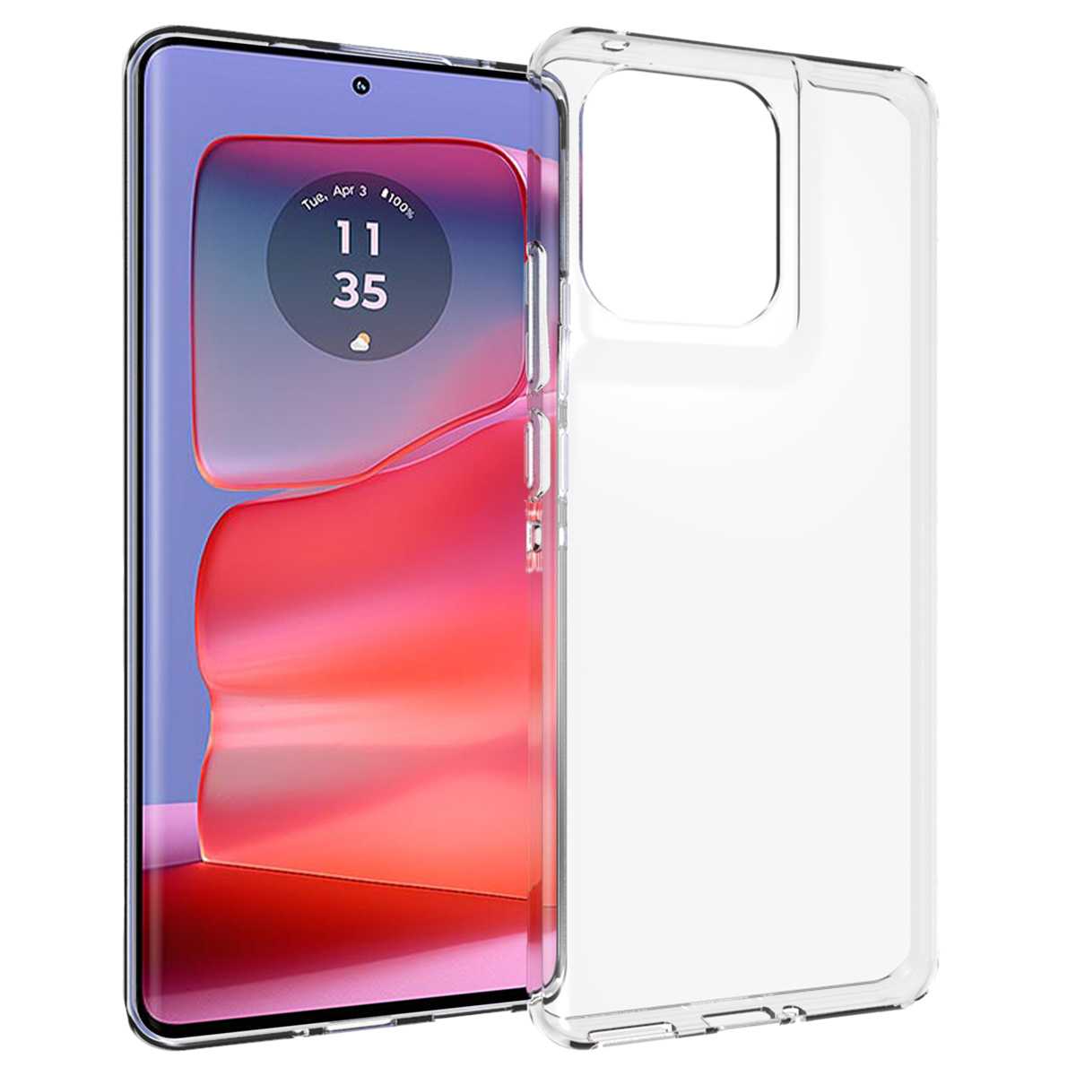 Accezz Clear TPU Backcover für das Motorola Edge 50 Pro - Transparent