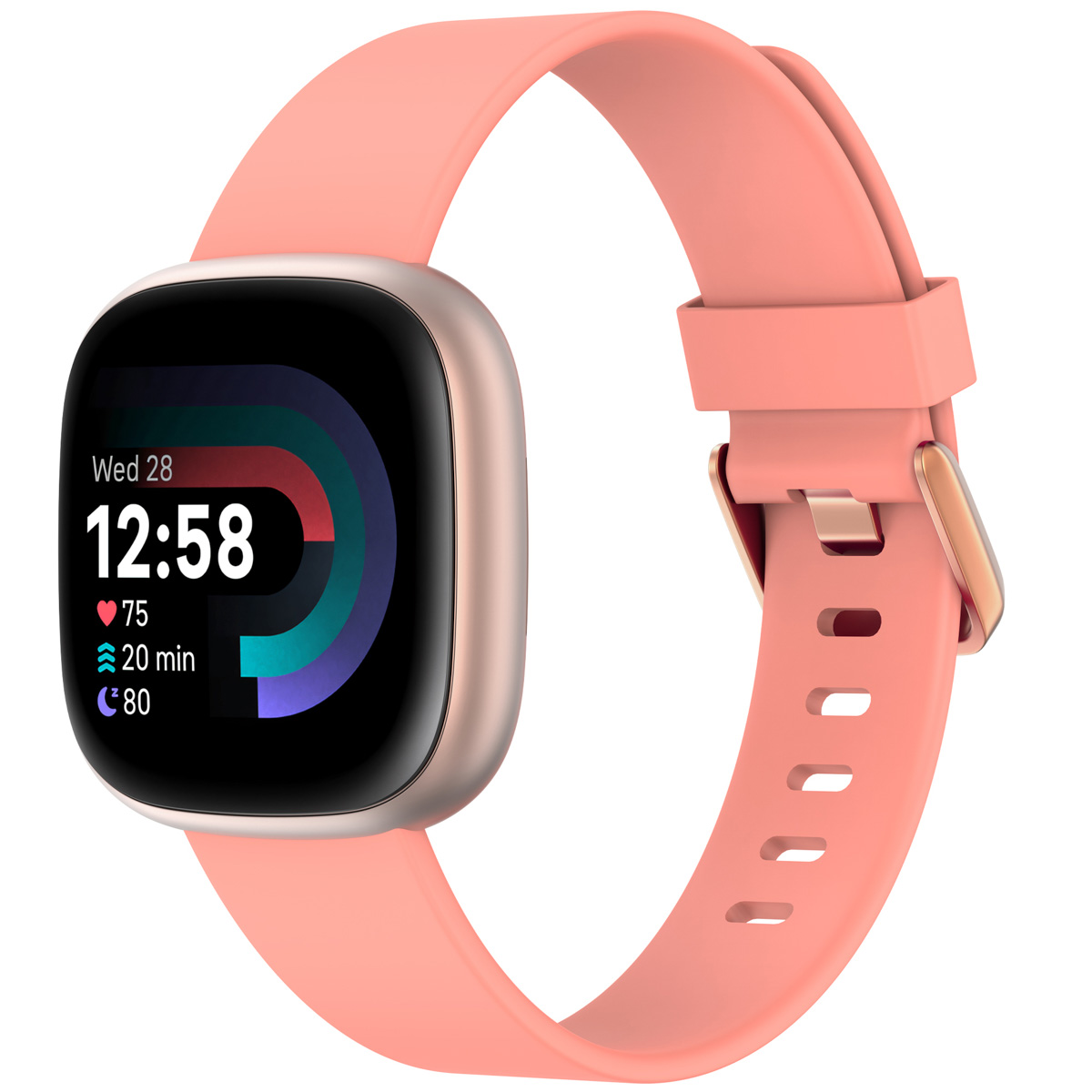 imoshion Silikonband für das Fitbit Versa / Versa 2 / Versa Lite - Größe S - Grapefruit