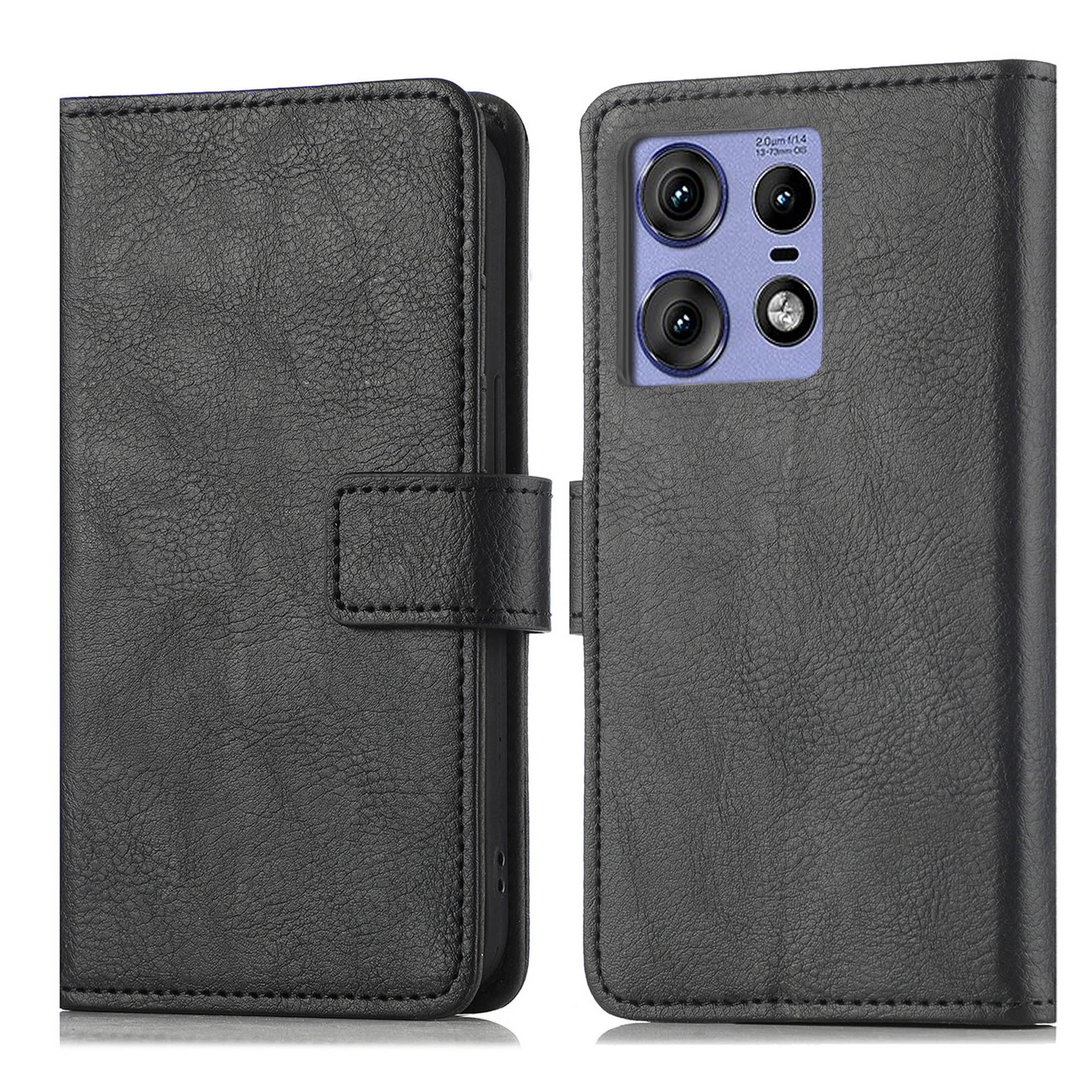 imoshion Luxuriöse Klapphülle für das Motorola Edge 50 Pro - Schwarz